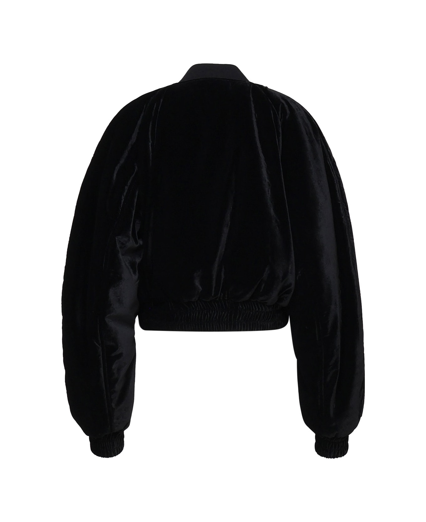 The Andamane Medium Collar Rounded Jacket - Black