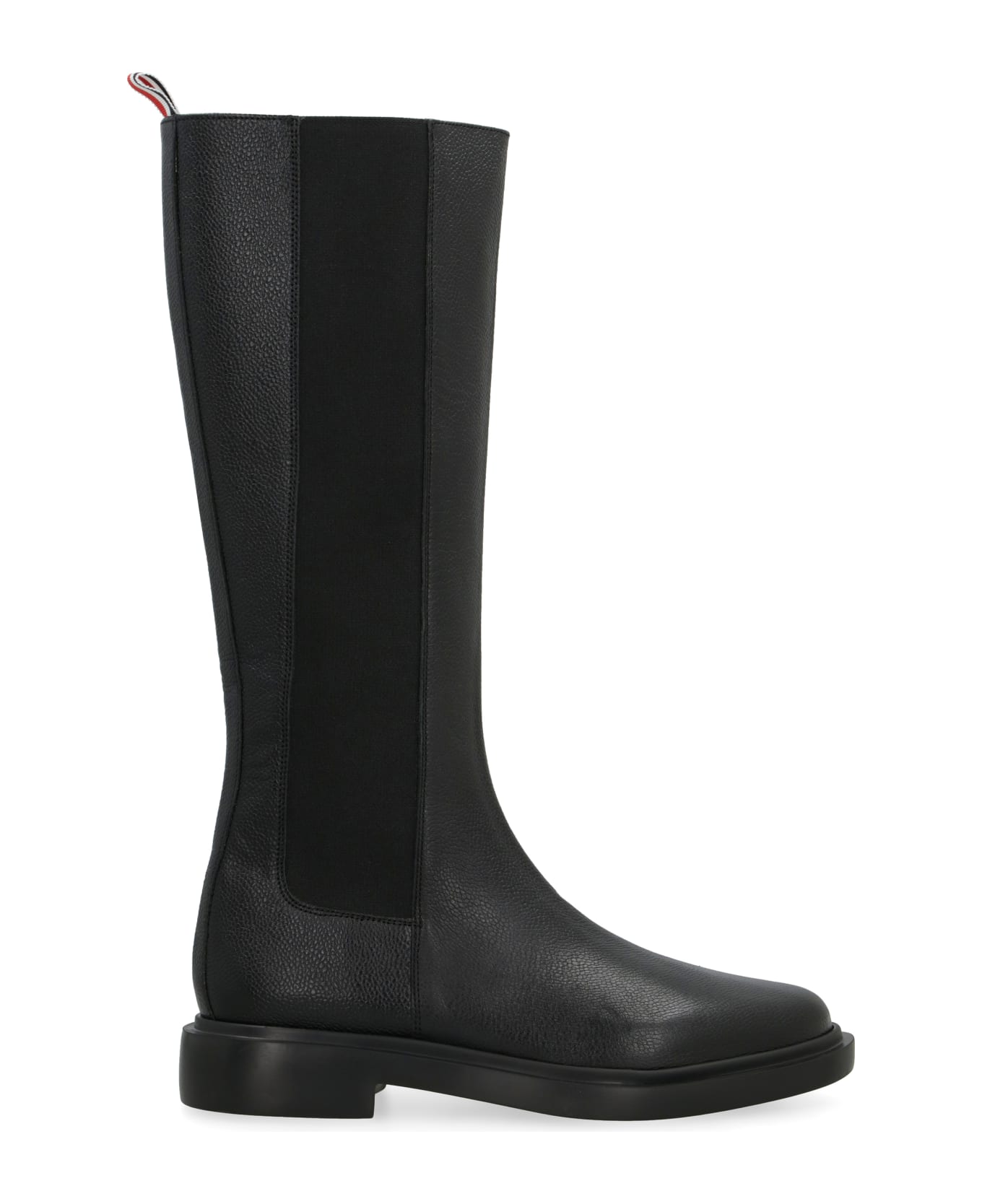 Thom Browne Leather Chelsea Boots - black