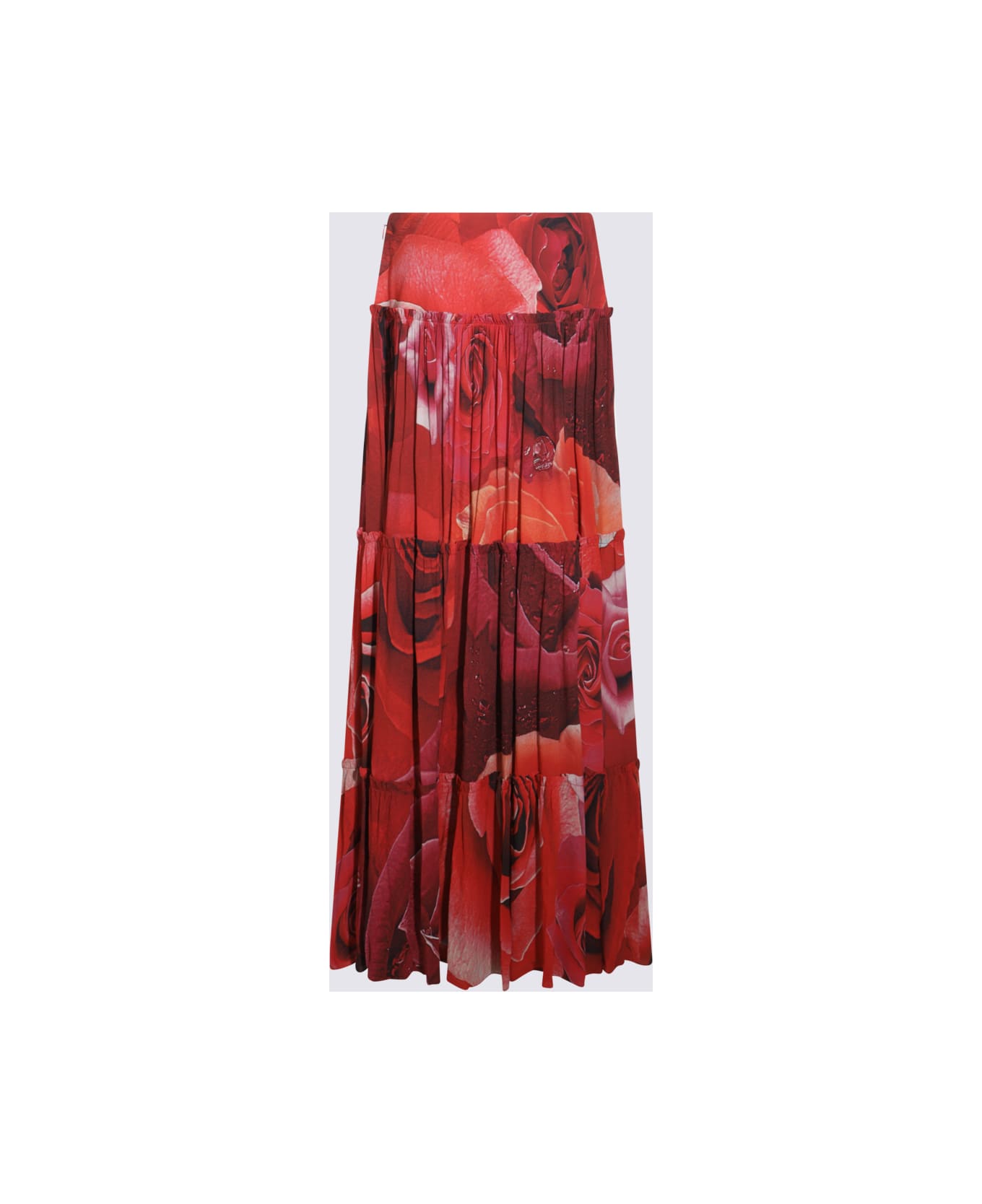 Roberto Cavalli Red Viscose Skirt - Red