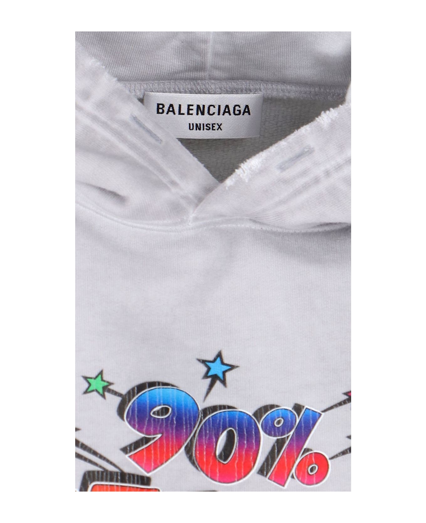 Balenciaga '90/10' Hoodie - White フリース