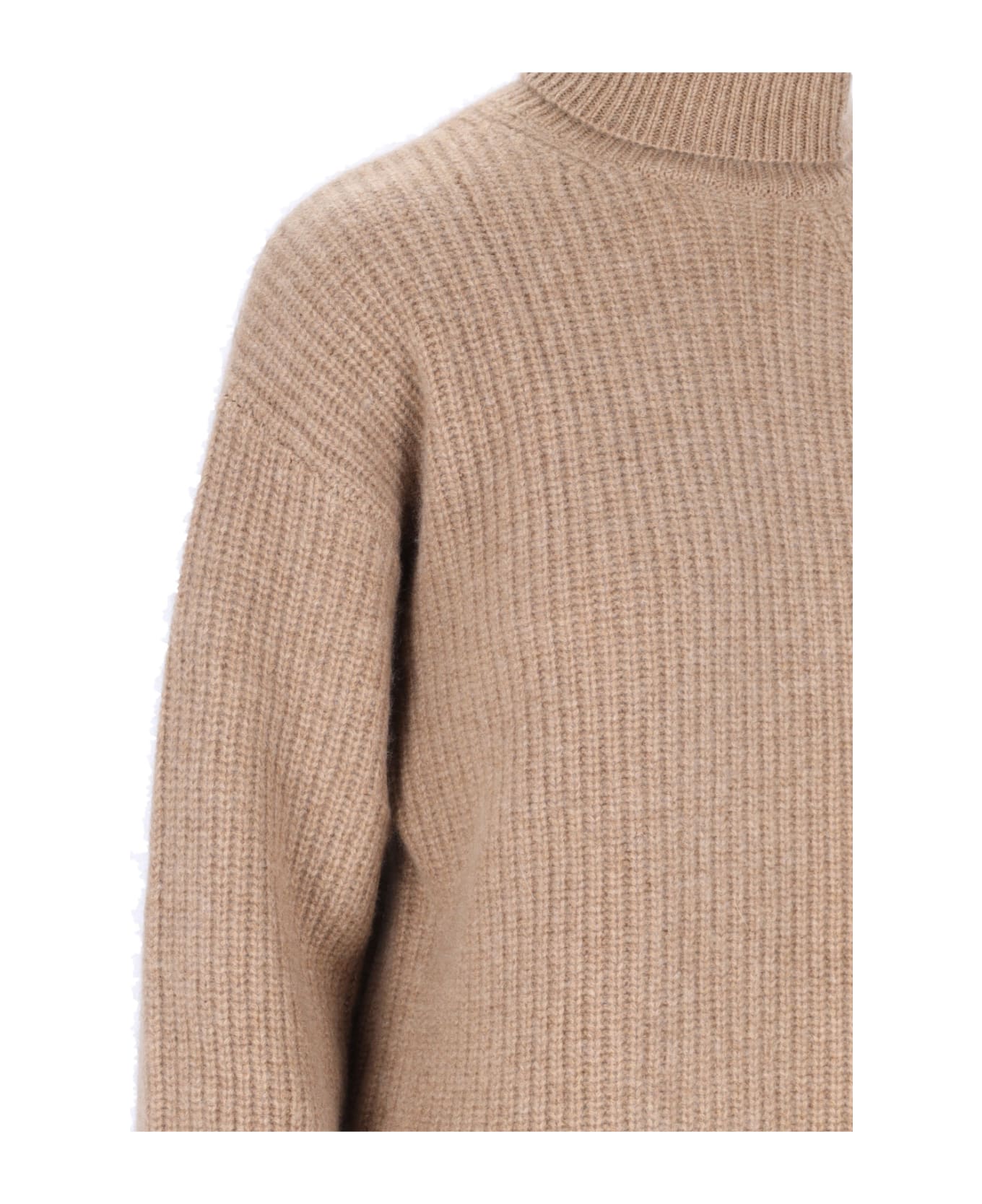 Parosh High Neck Sweater - Beige