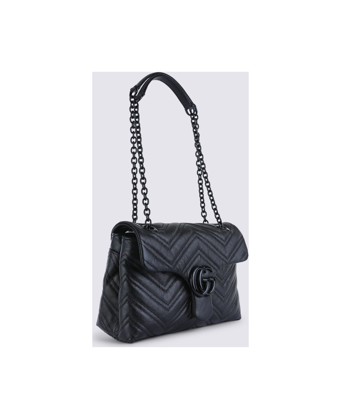 Gucci Black Leather Shoulder Bag - Black