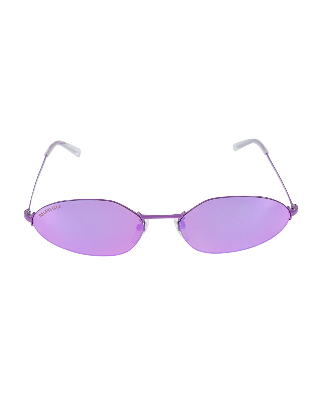 Balenciaga Eyewear Logo Frame Sunglasses - Violet サングラス