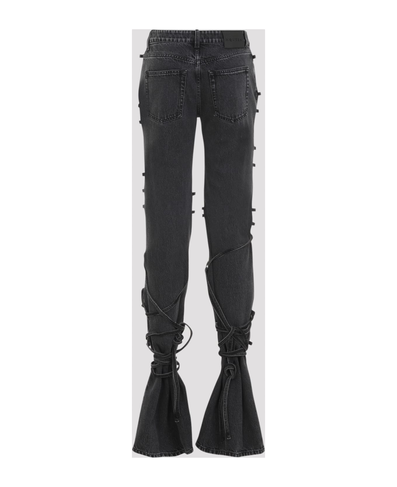 Alexander McQueen Black Denim Jeans - Black Stonewashed
