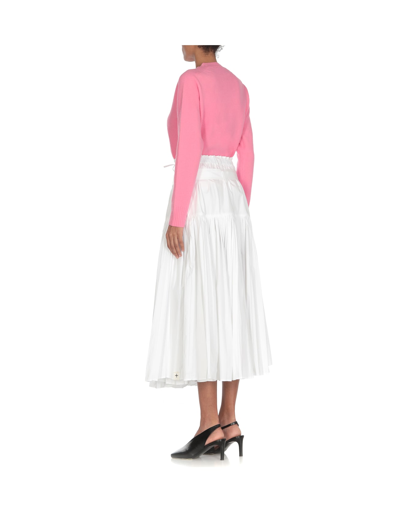 Jil Sander Long Pleated Skirt - White スカート