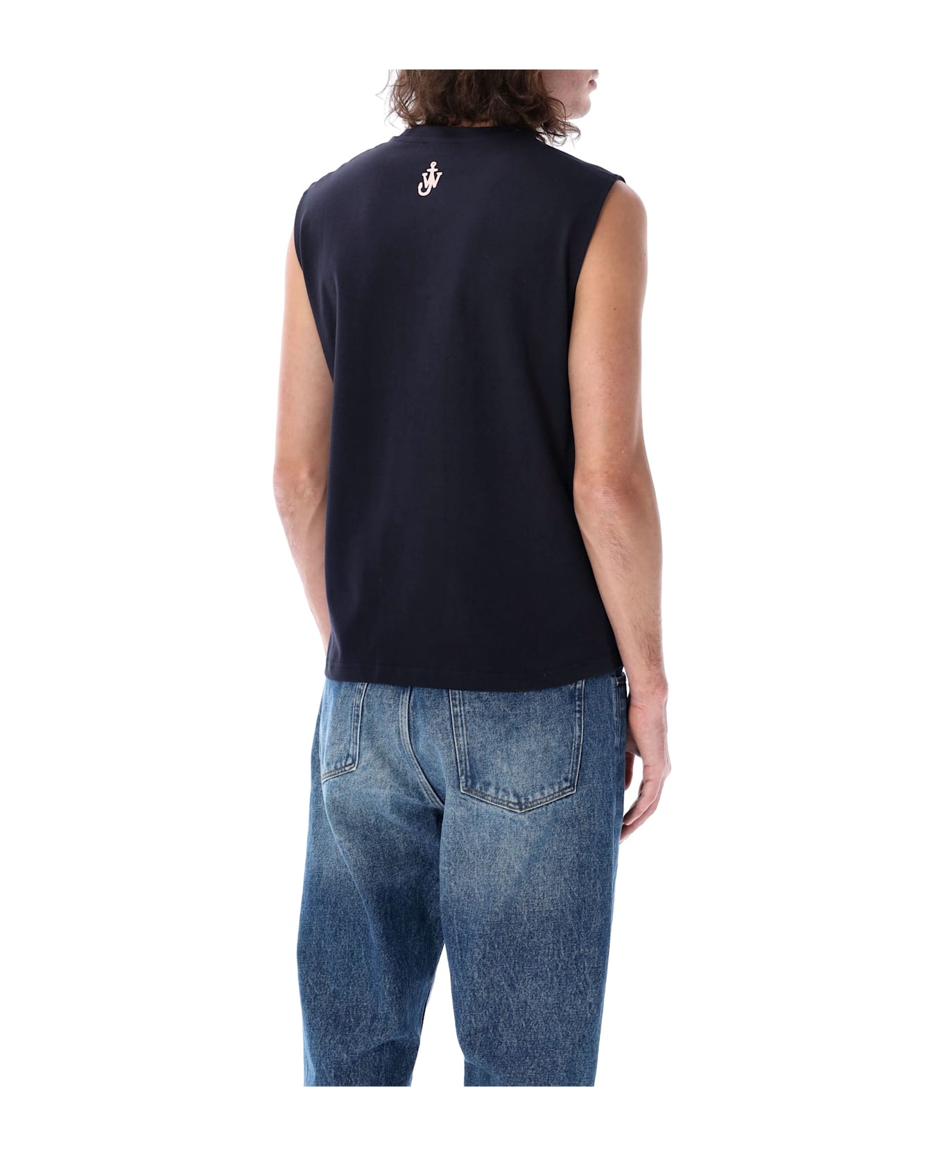 J.W. Anderson Look At Me Printed Top - DARK NAVY