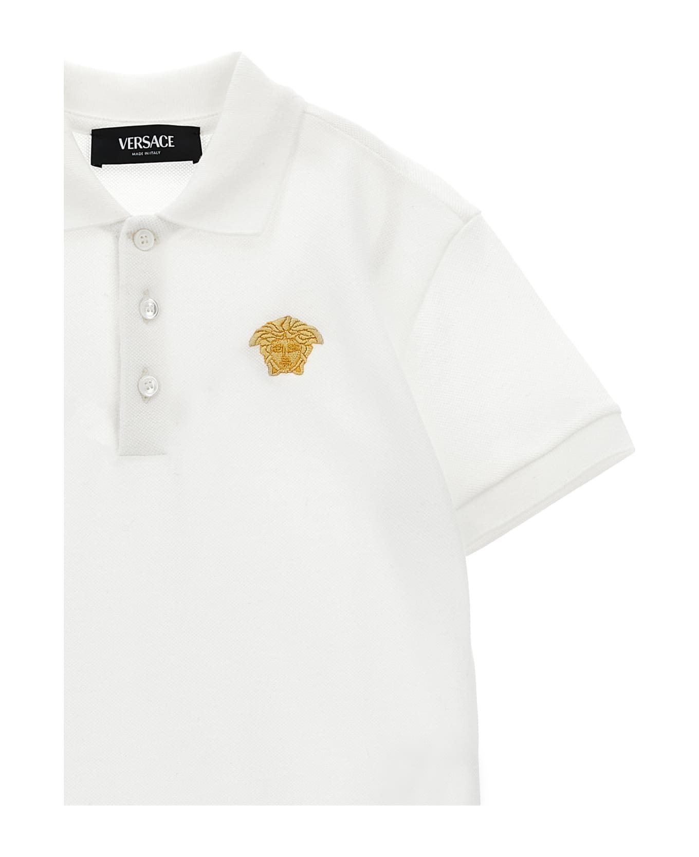 Versace 'medusa' Polo Shirt - White