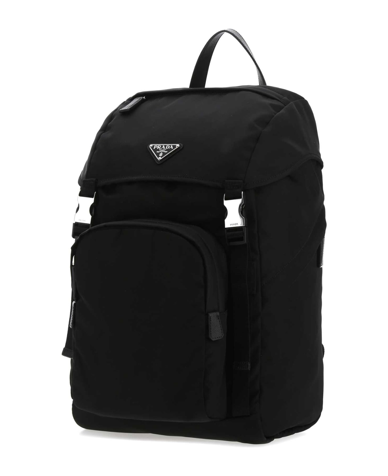 Prada Black Re-nylon Backpack - NERO