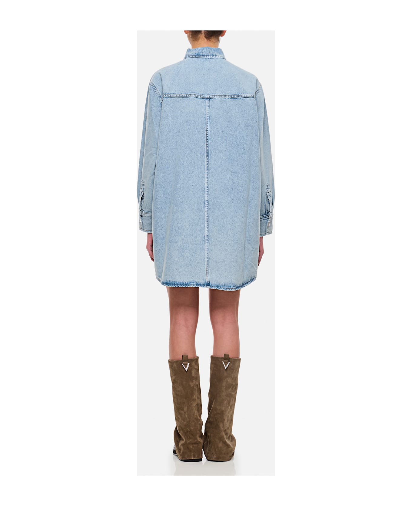 Frame The Denim Shirt Dress - Clear Blue