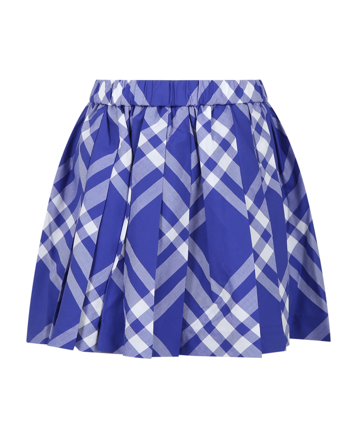 Burberry Blue Skirt For Girl - Blue