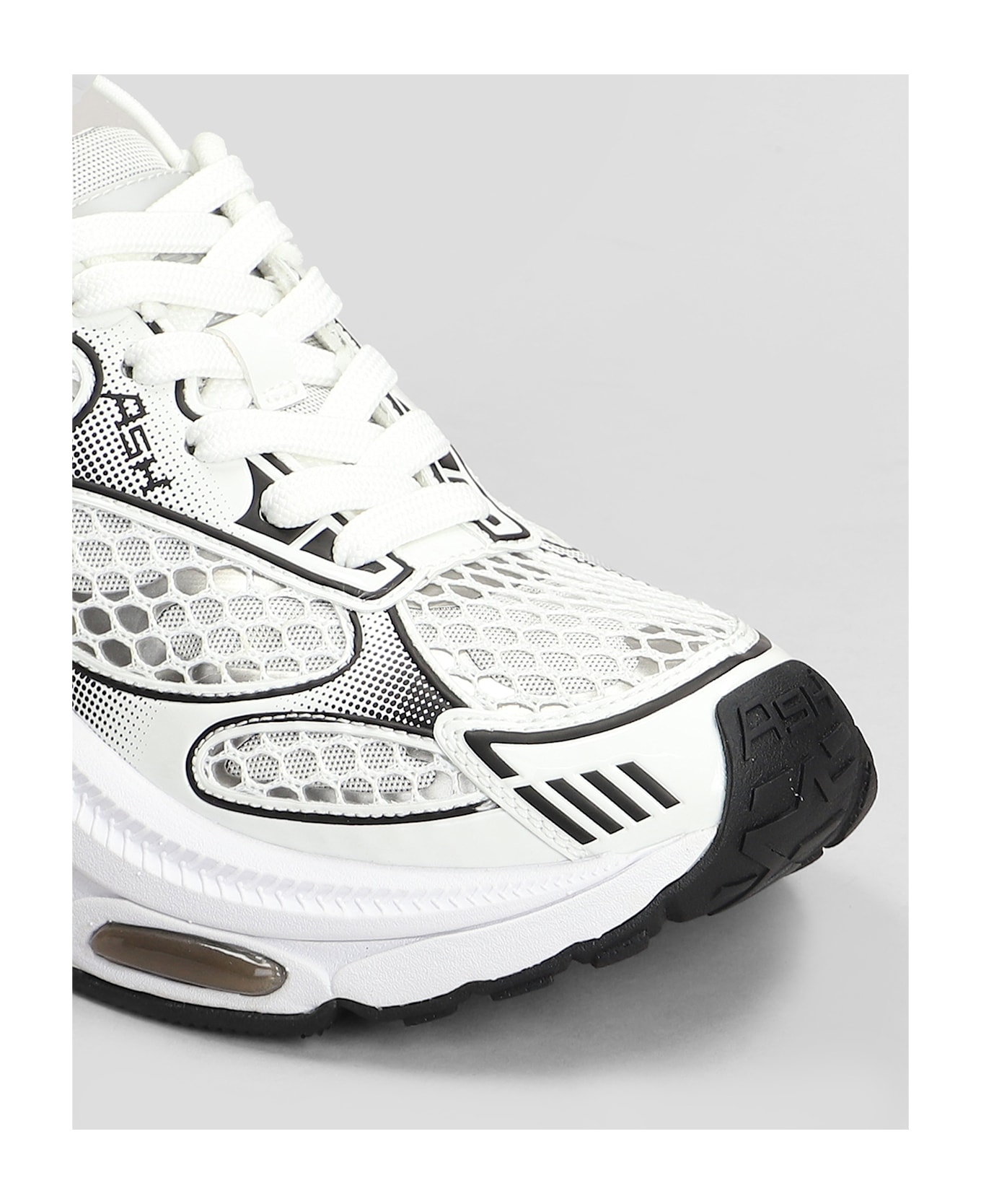 Ash Dragon Sneakers In White Leather And Fabric - white