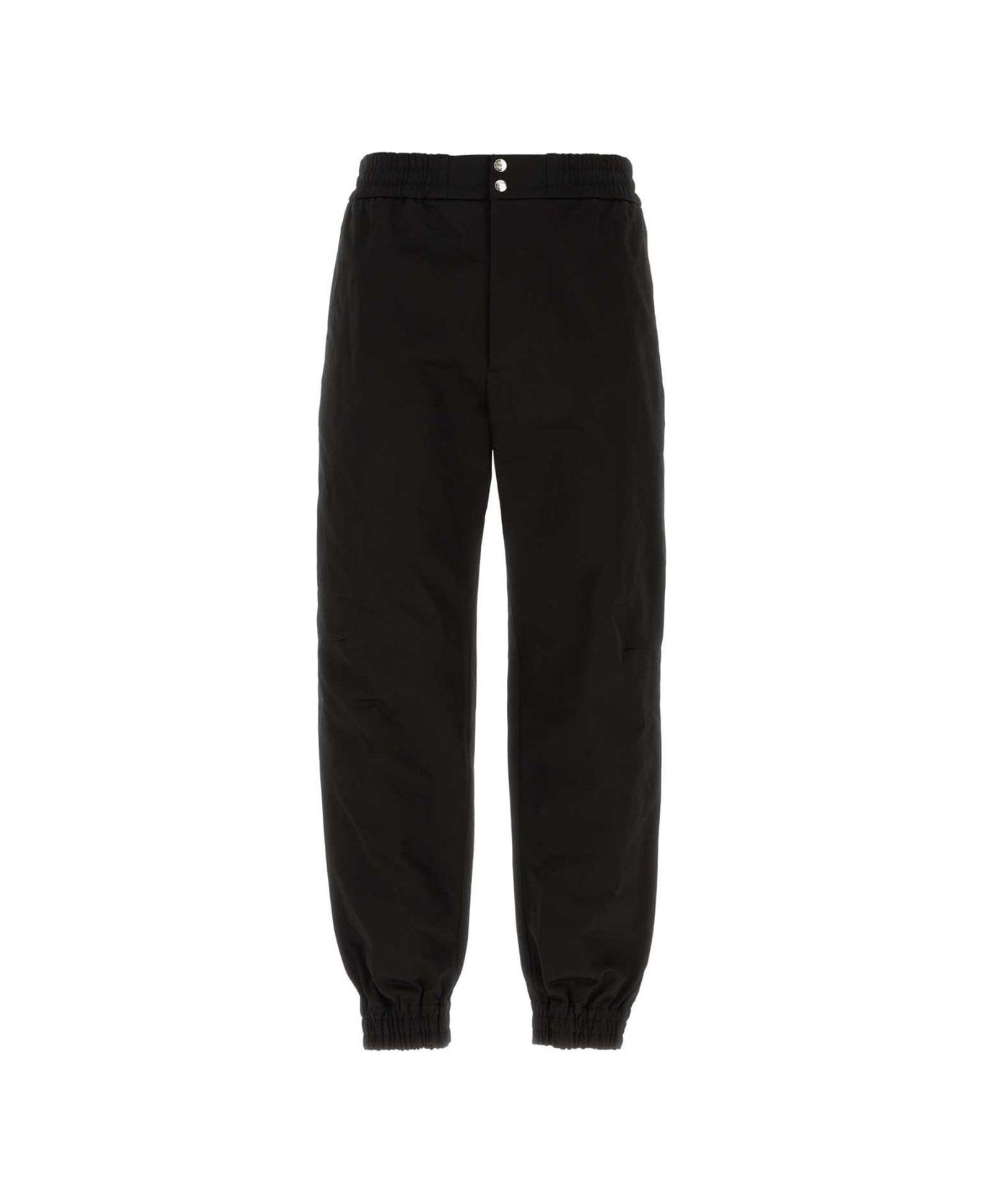 Alexander McQueen Mid-rise Tapered-leg Trousers - BLACK