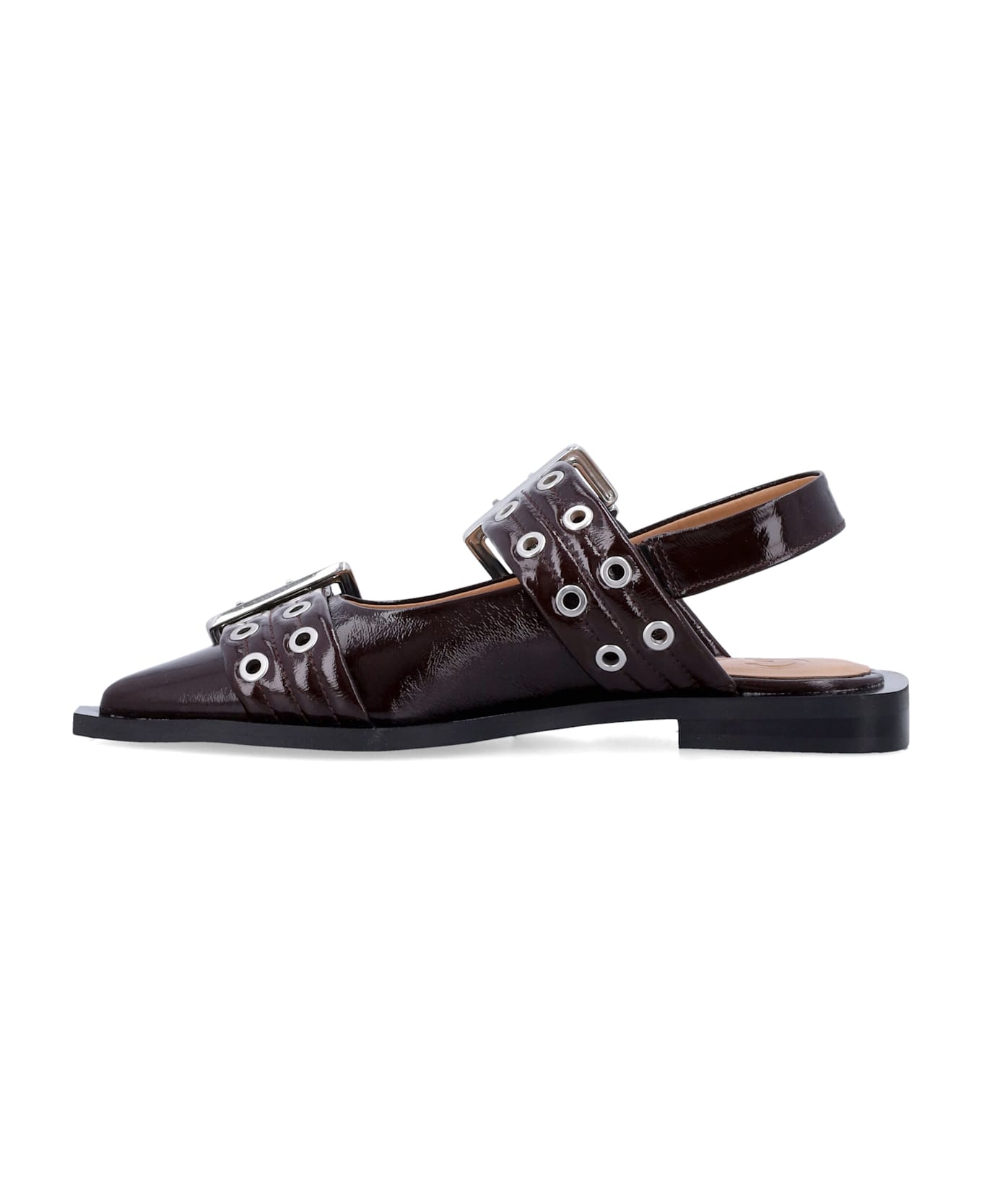 Ganni Feminine Buckle Ballerinas | italist
