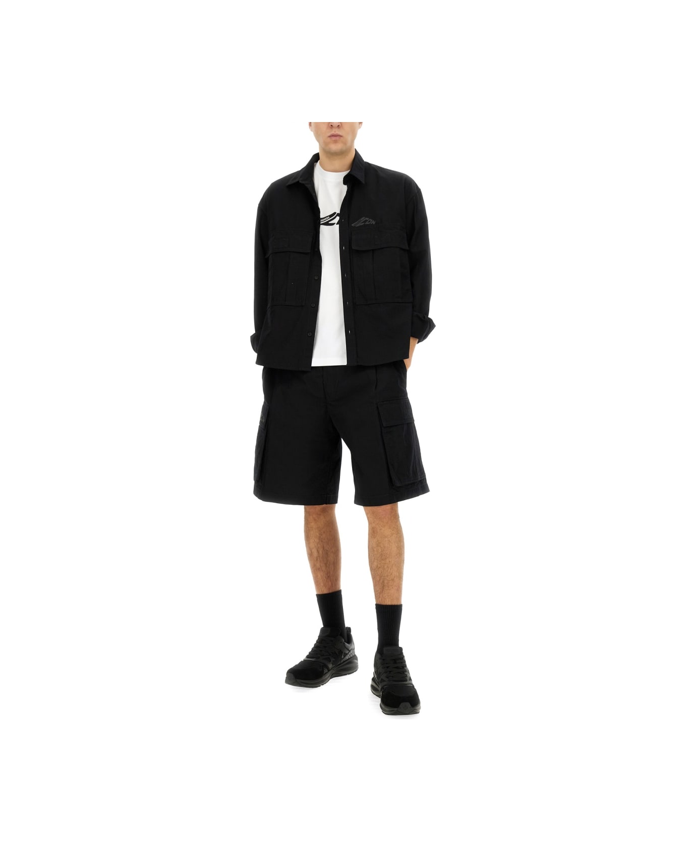 Dsquared2 "icon Ripstop" Shirt - BLACK