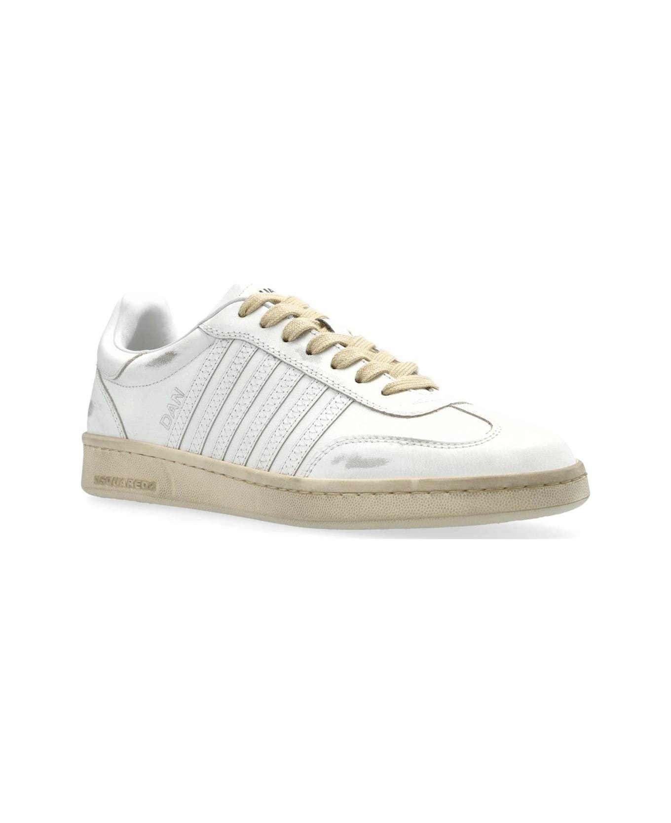 Dsquared2 Boxer White Sneakers - White