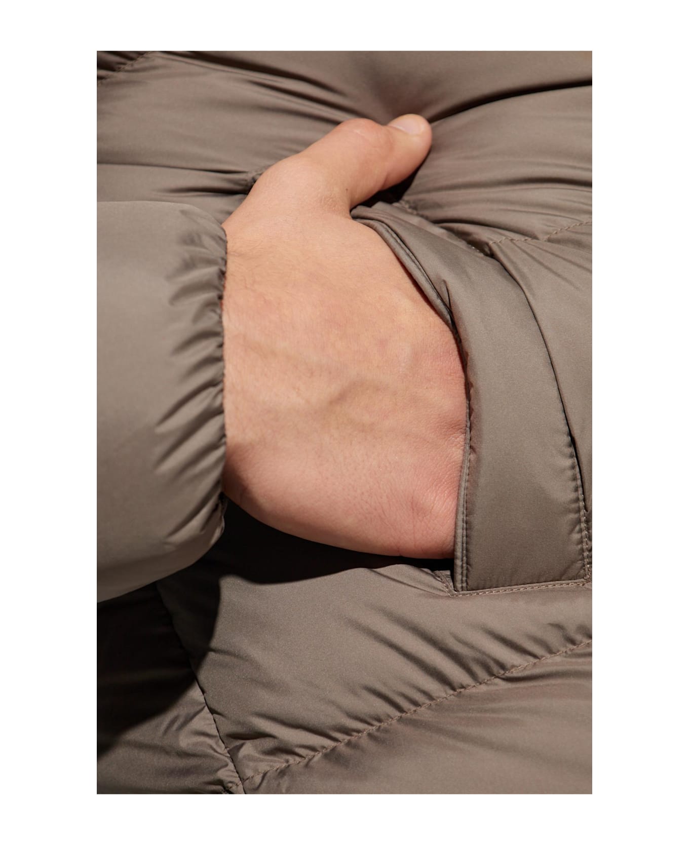 Woolrich Down Jacket With Stand-up Collar - Falcon