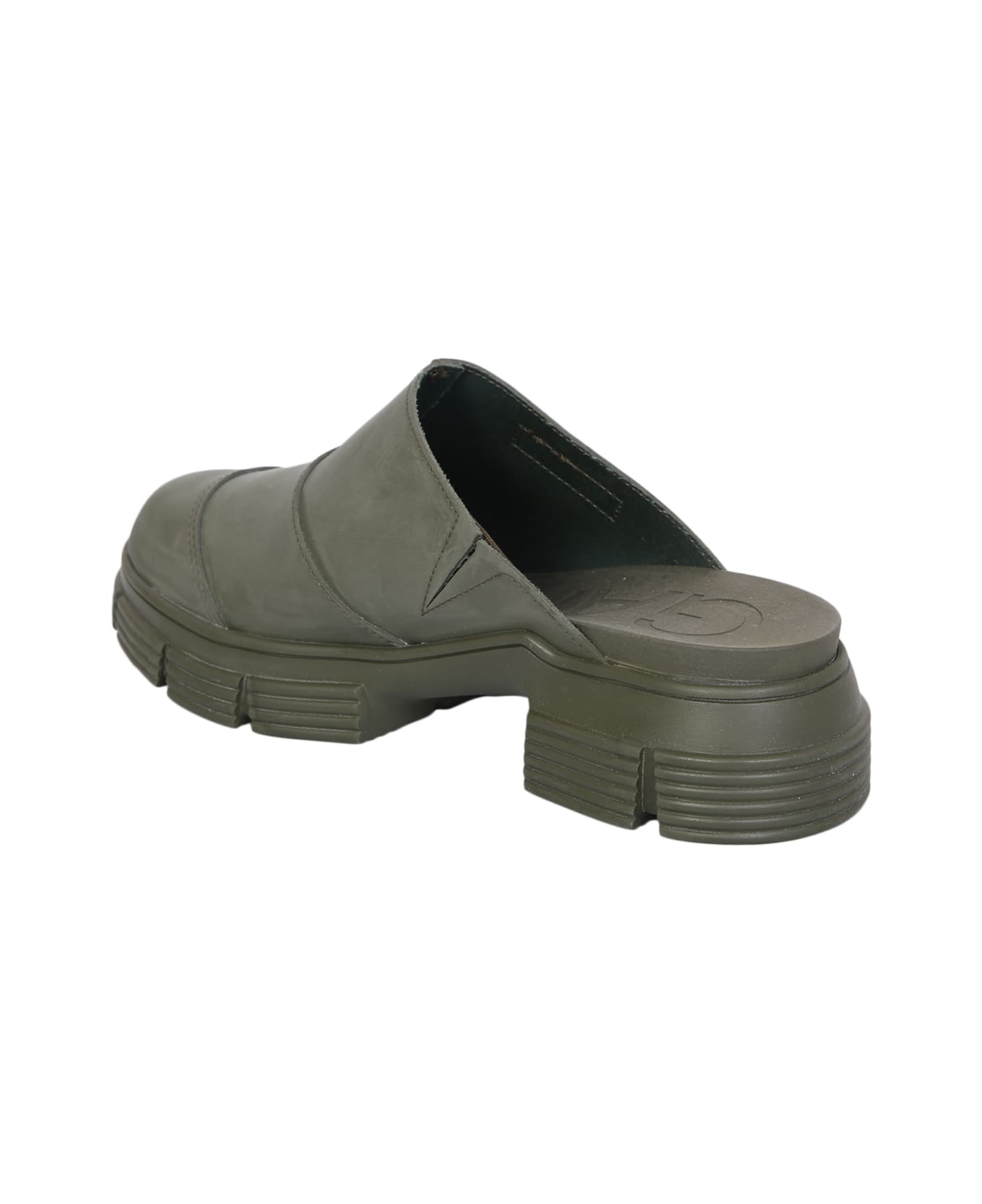 Ganni Rubber Mules - Green