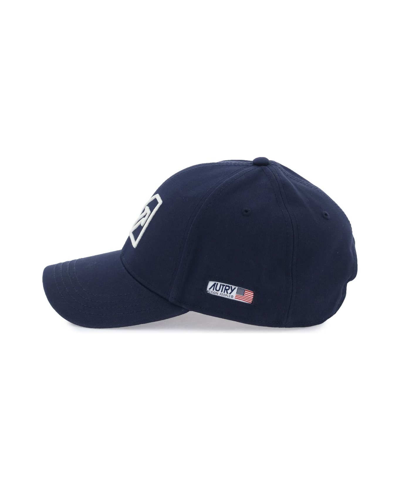 Autry Baseball Cap With Embroidered Logo - BLUE PATCH (Blue)