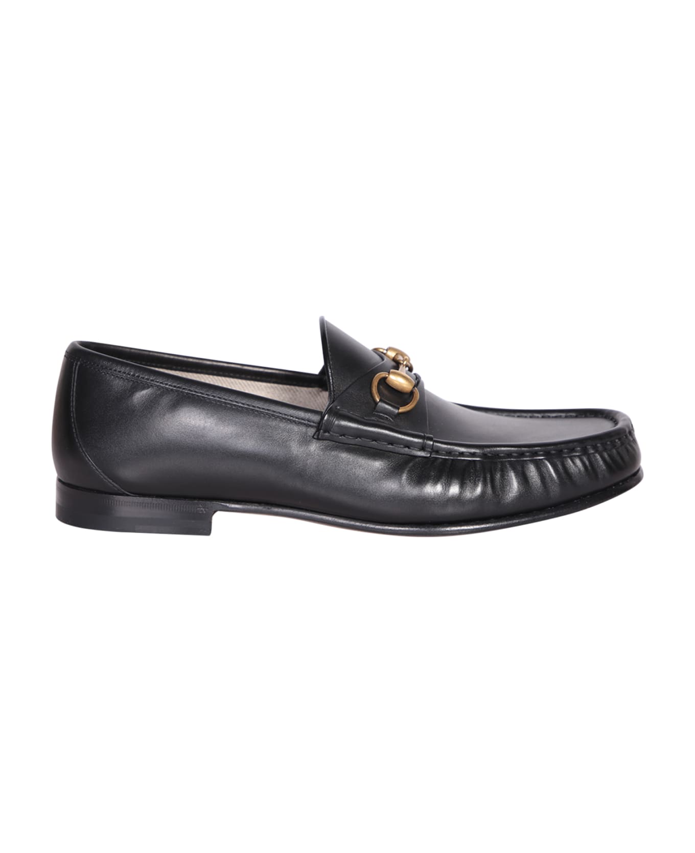 Gucci Black Leather Loafers - NERO