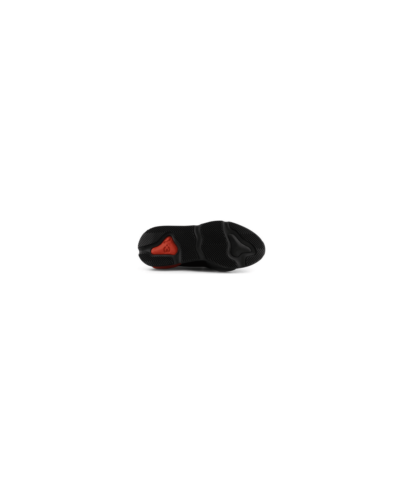 Y-3 Kaiwa Leather And Neoprene Sneakers - Black
