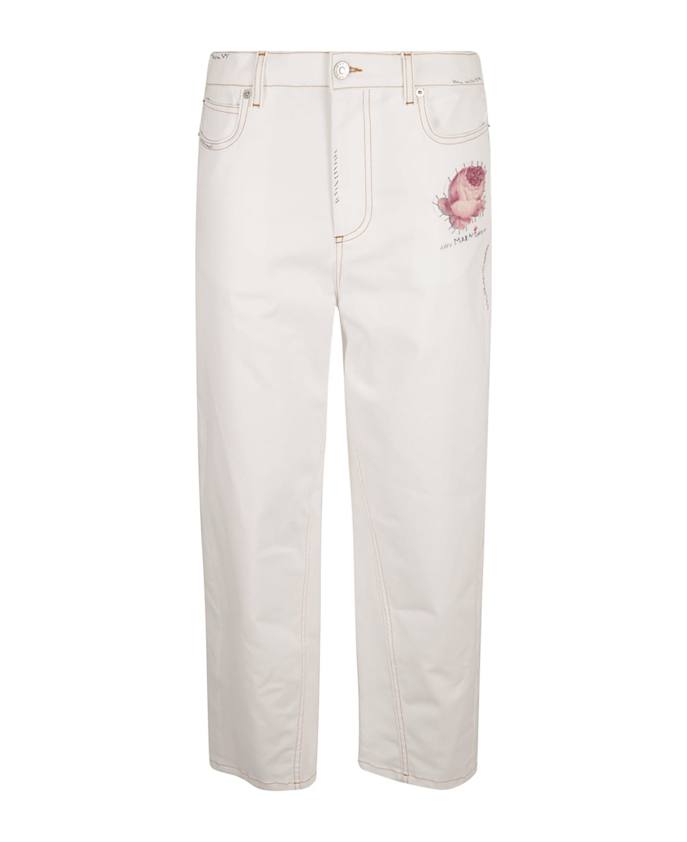 Marni Lightweight Stretch Denim Jeans - Lily White