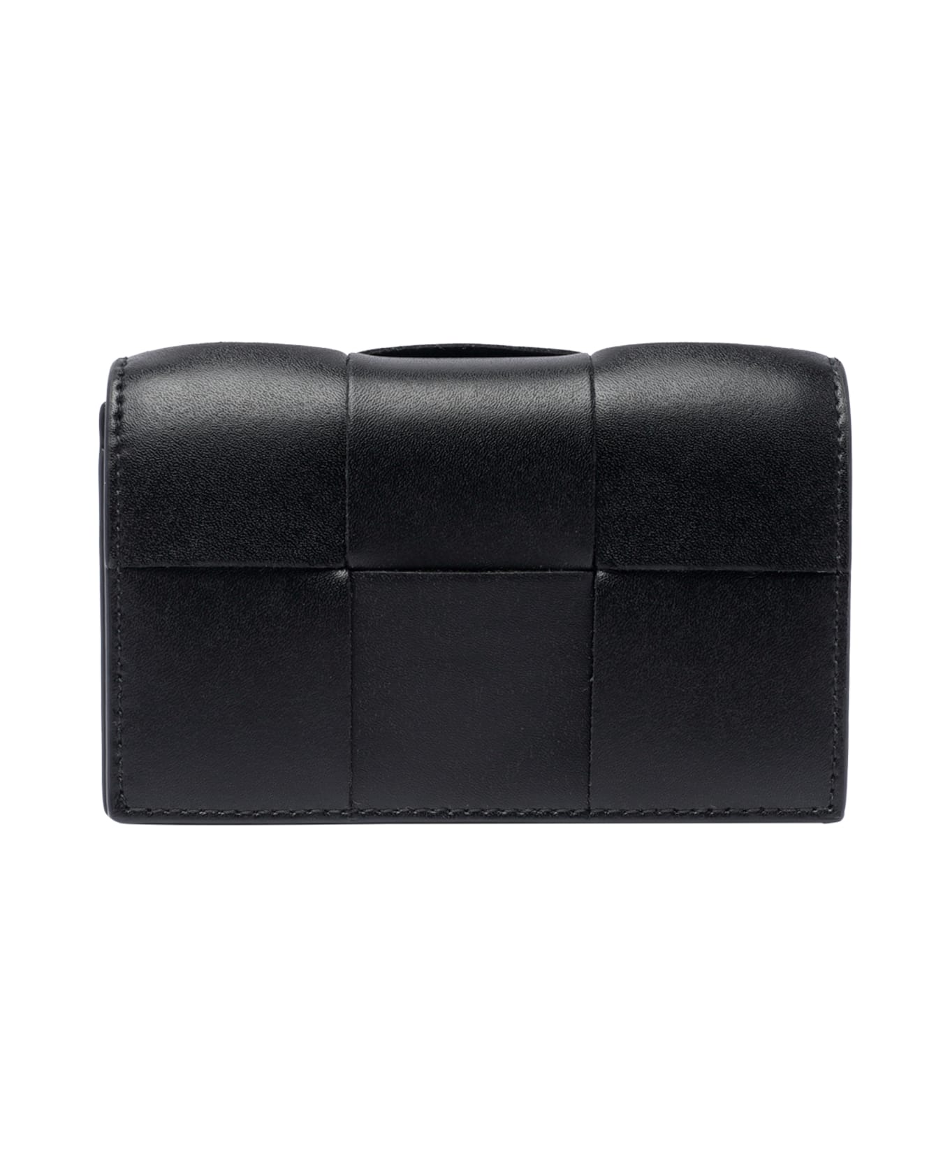 Bottega Veneta Zippered Card Case - Black