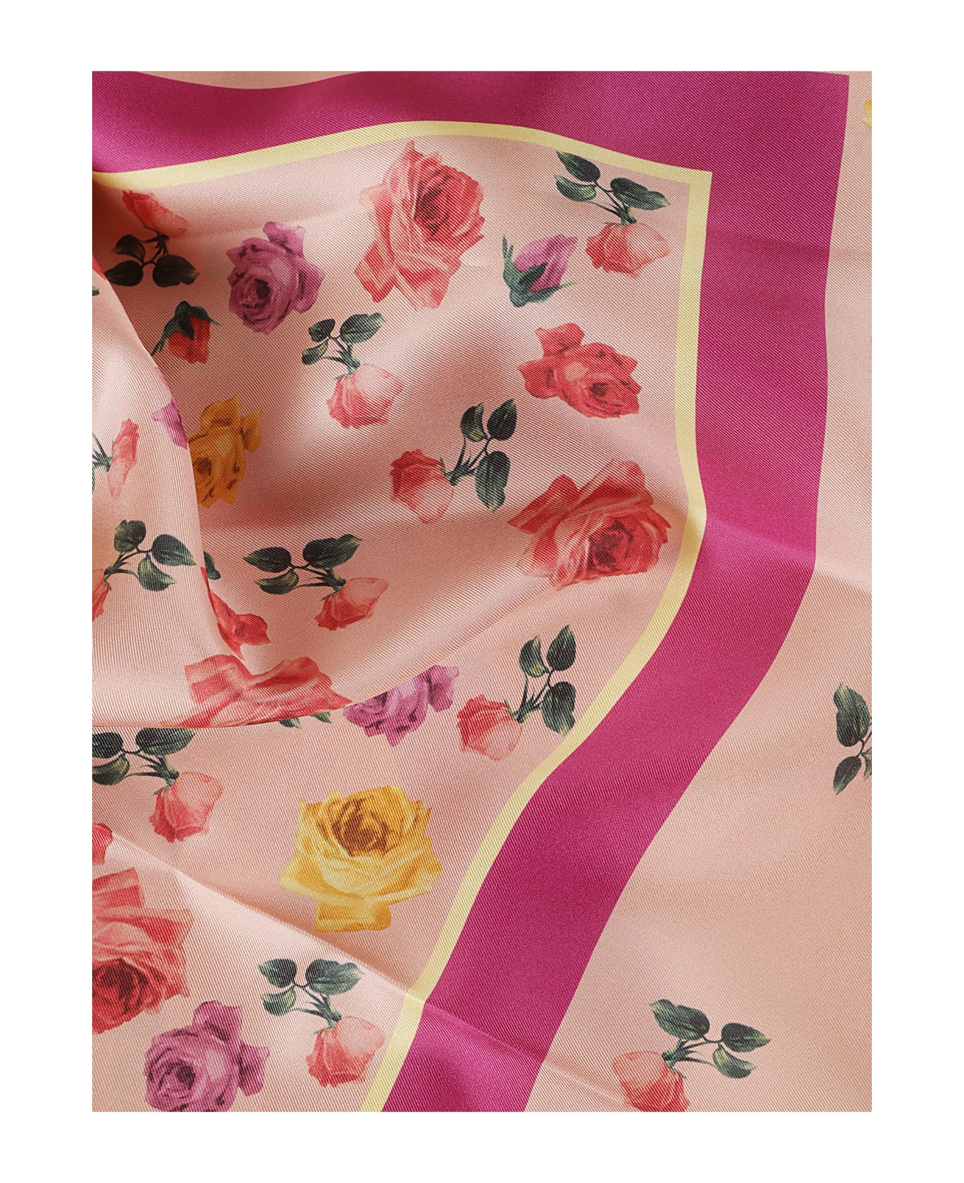 Blugirl Floral Print Foulard - Pink