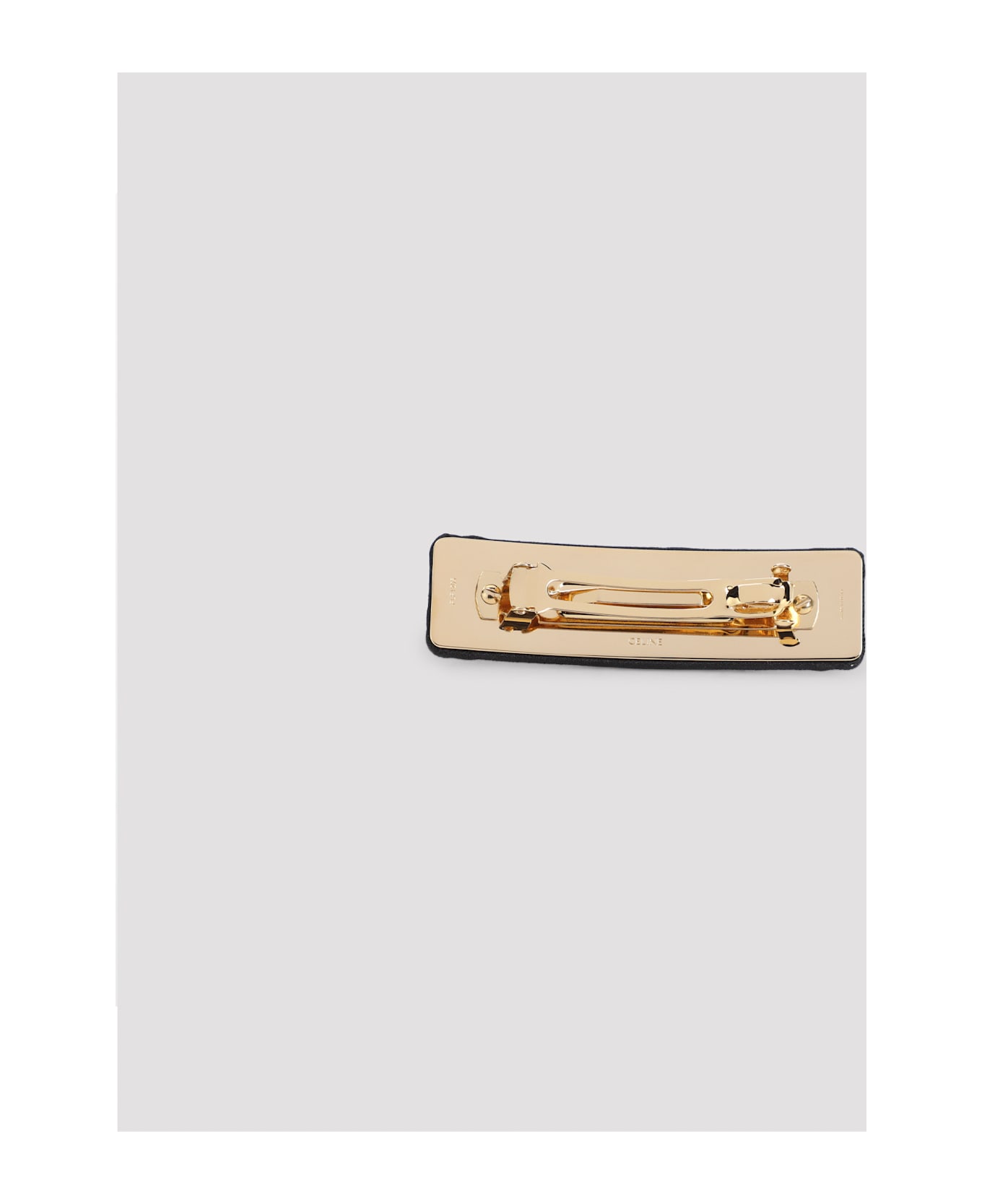 Celine Striped Sequins Hair Clip - Gs Black Gold Smoke