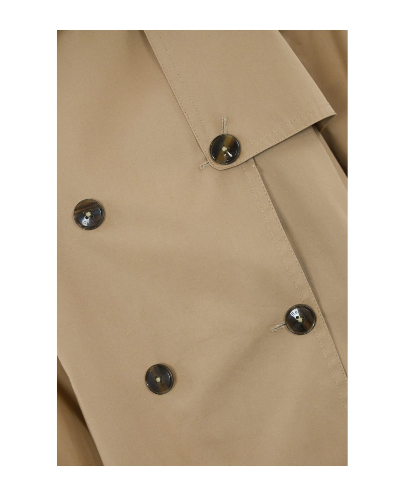 Herno Cotton Gabardine Raincoat - Cammello