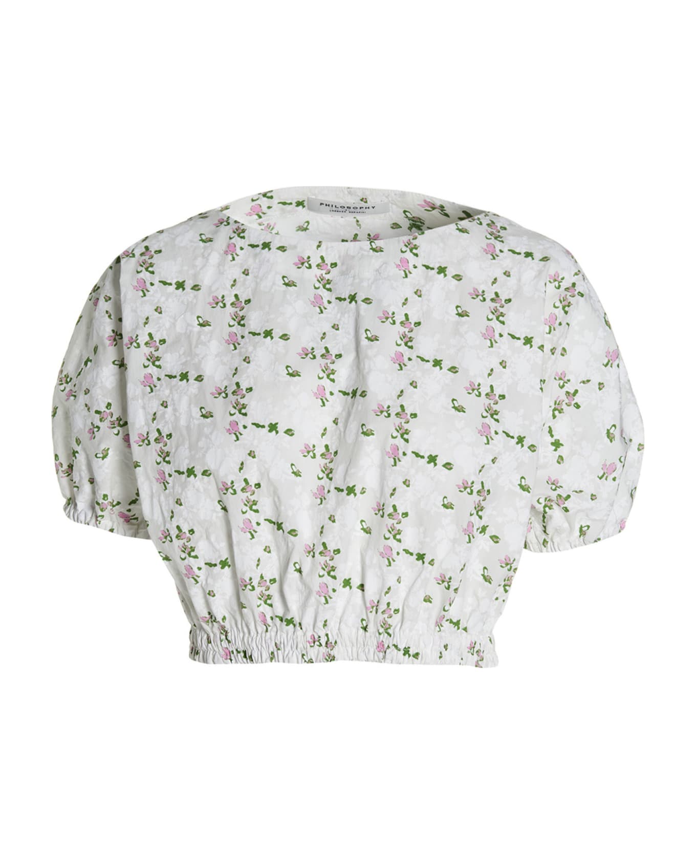 Philosophy di Lorenzo Serafini Floral Print Top - White