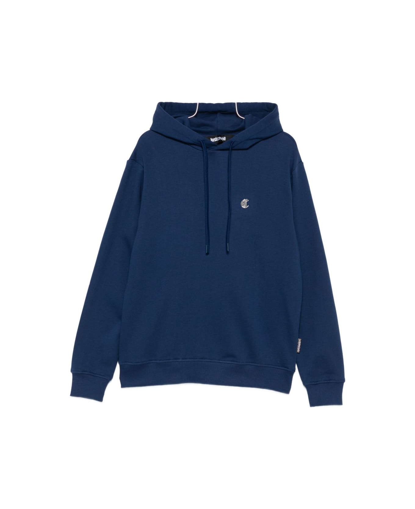 Just Cavalli Cotton Hoodie - Blue