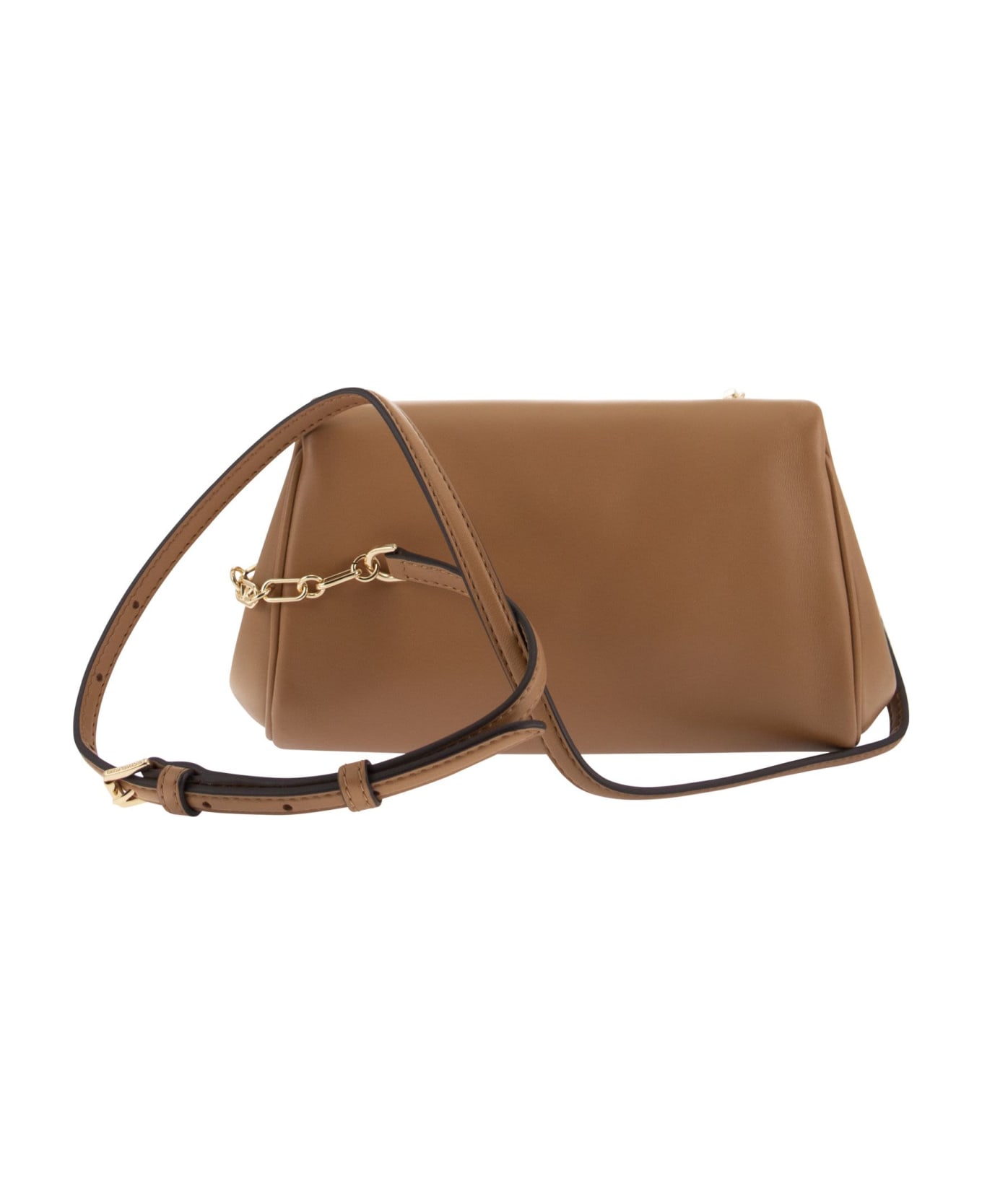 Michael Kors Belle Shoulder Bag In Leather Color Leather - Brown