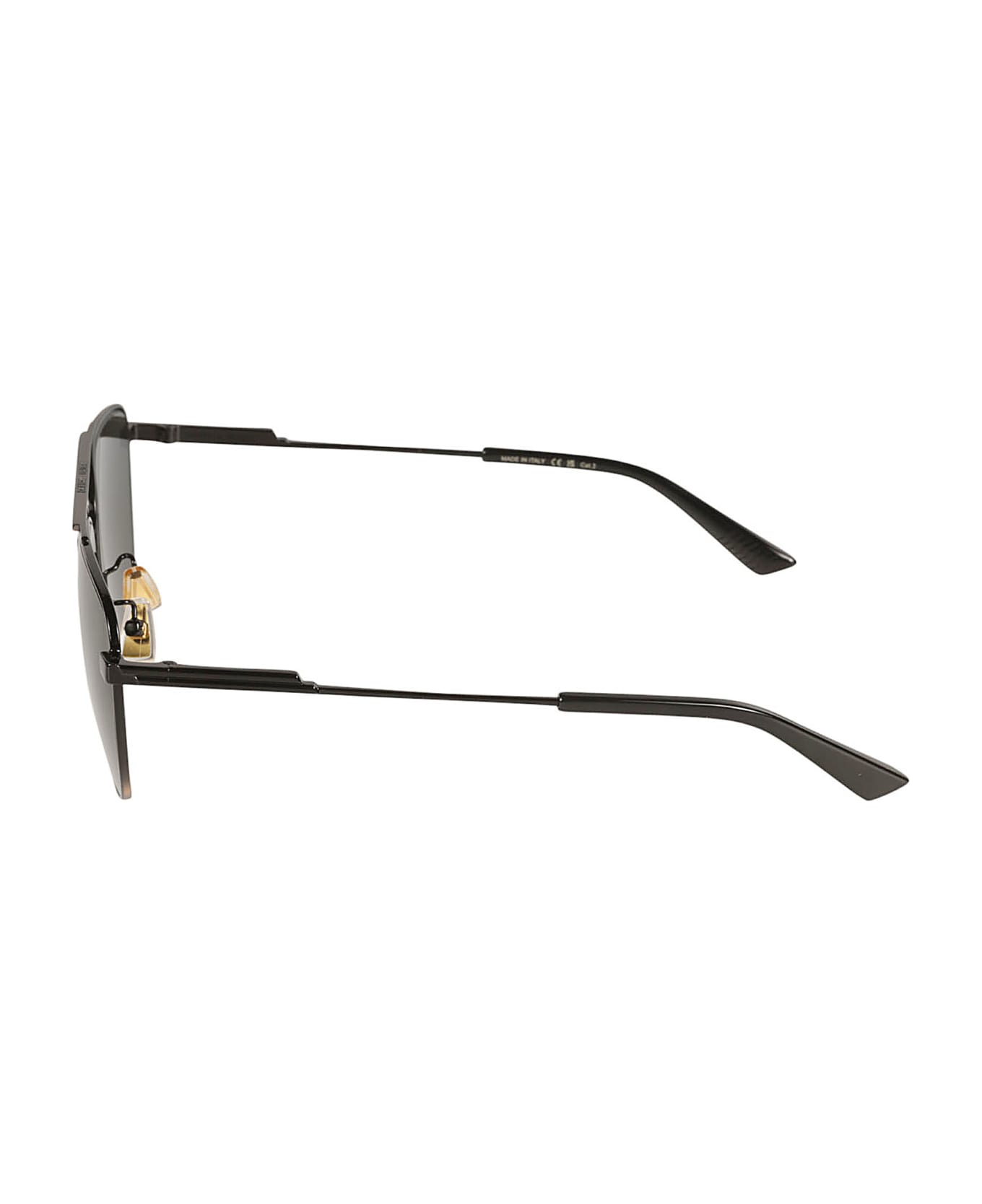 Bottega Veneta Eyewear Aviator Style Sunglasses - Black/Grey