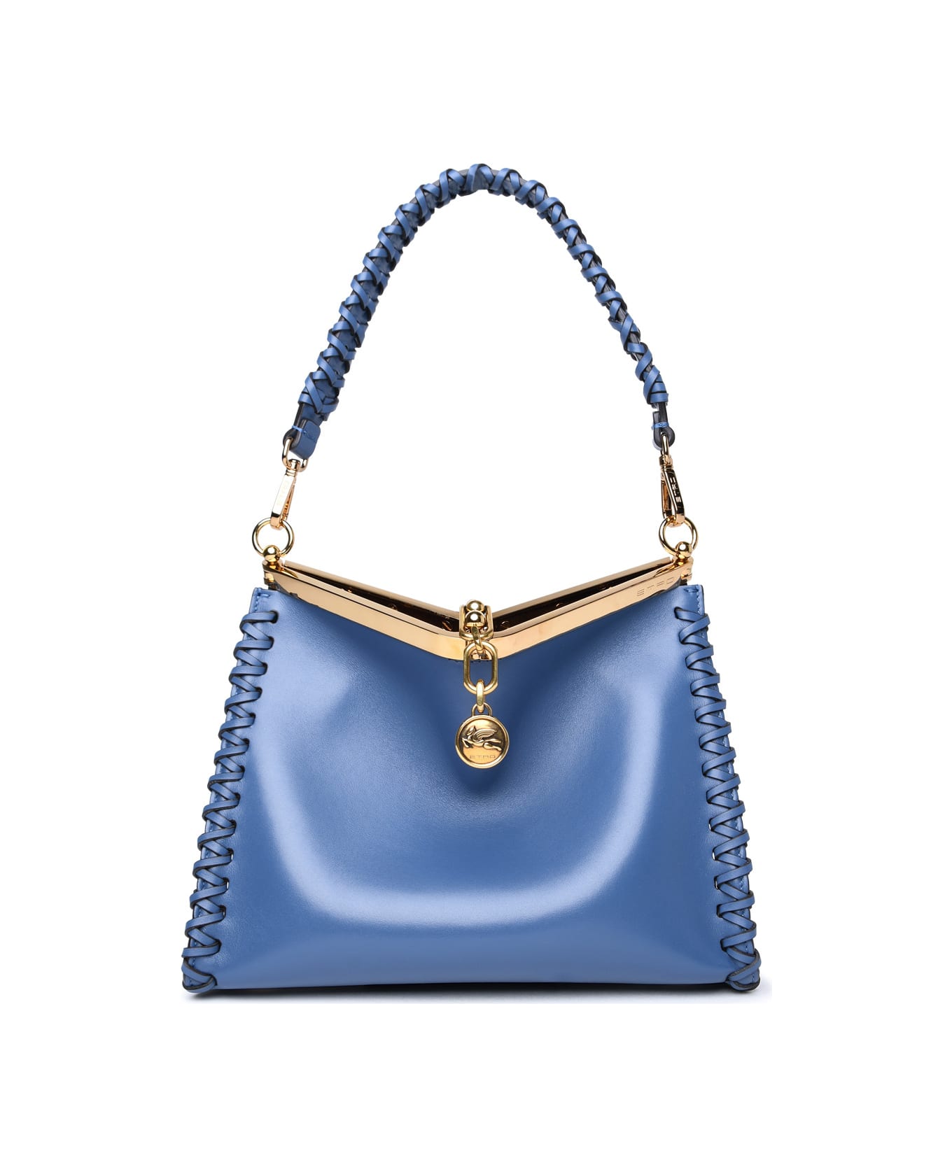 Etro Small 'vela' Blue Leather Bag - Blue