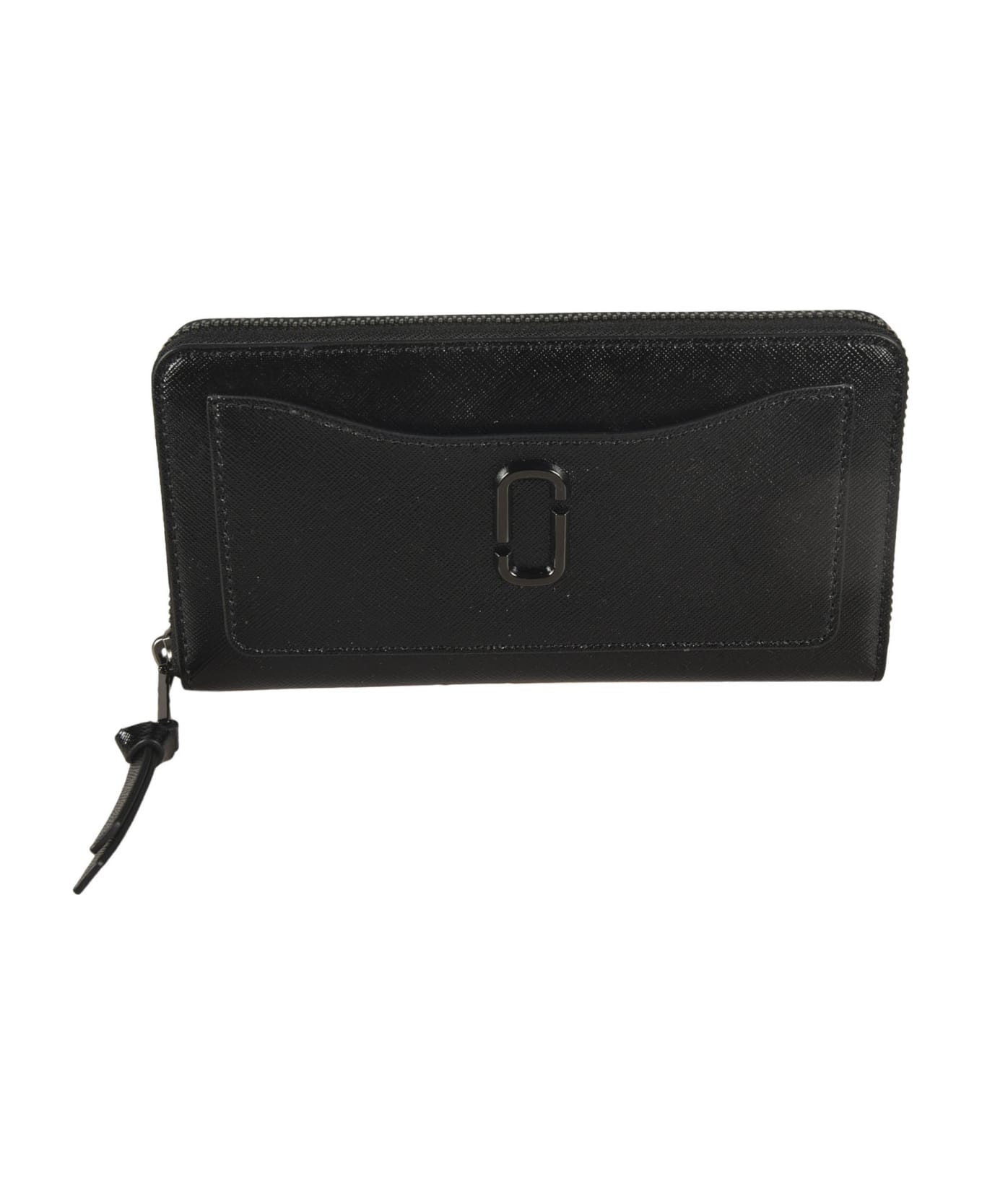 Marc Jacobs Logo Embossed Zip-around Wallet - Black 財布