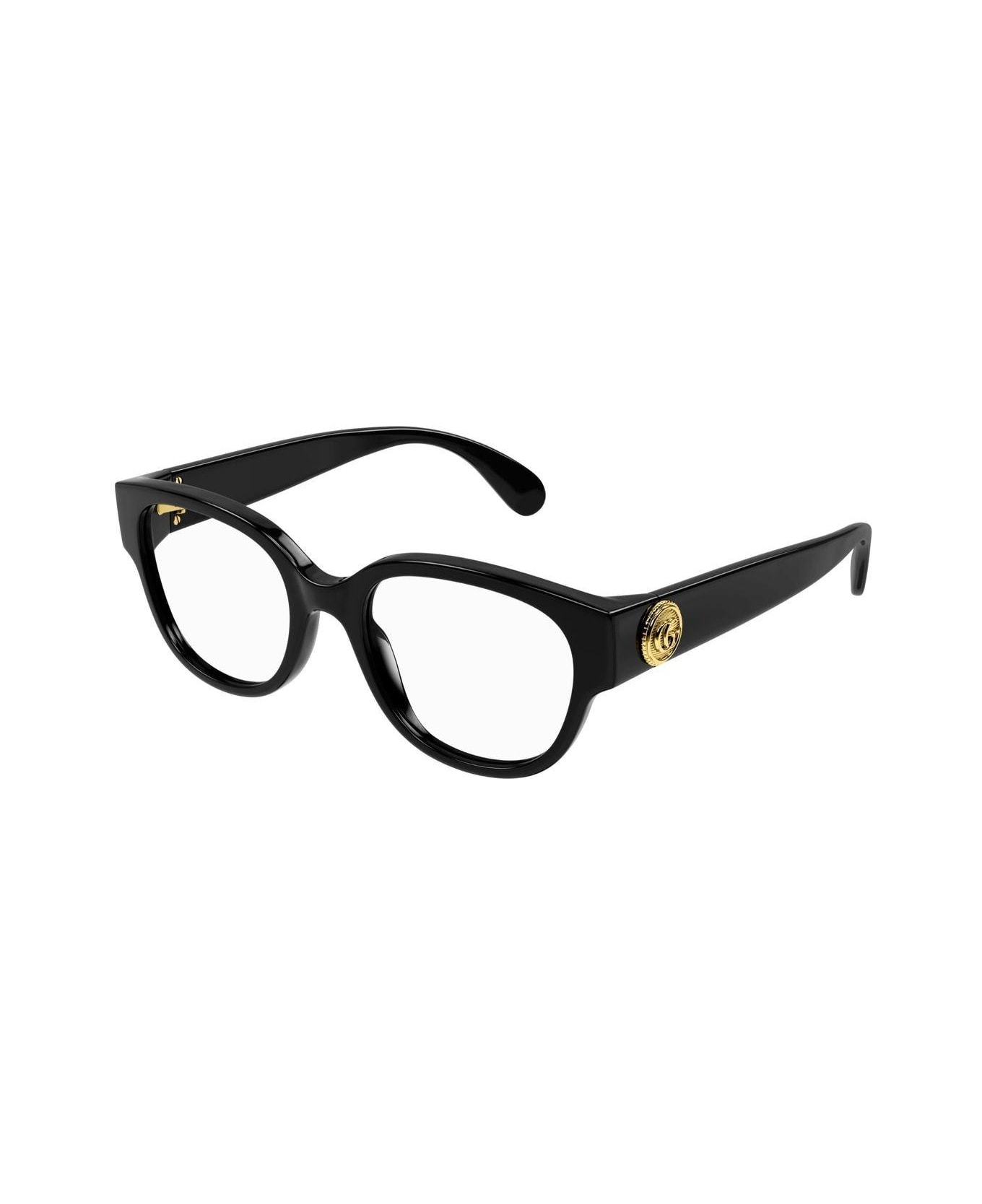 Gucci Eyewear Gg Logo Sided Glasses - 004 black black transpare