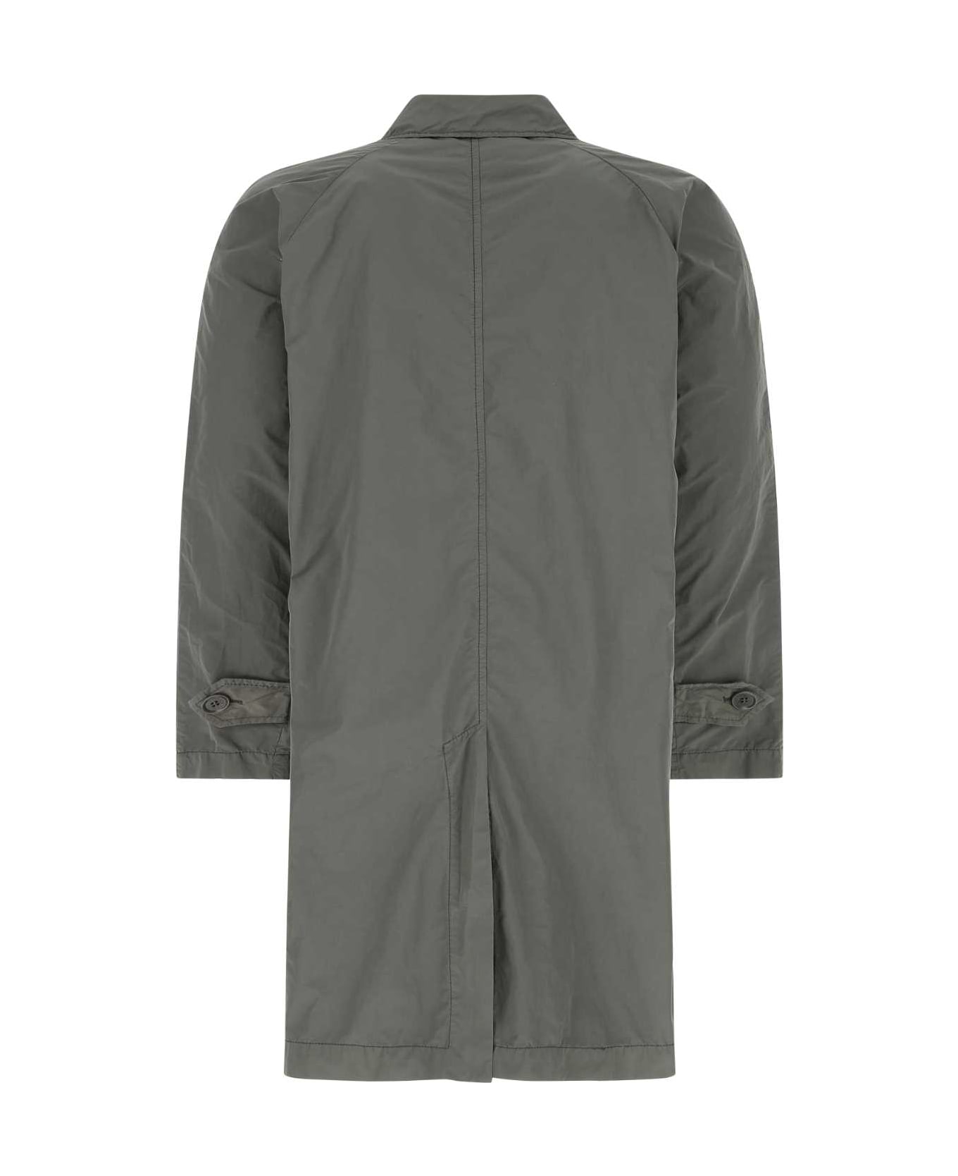 Aspesi Dark Grey Polyester Blend Rain Coat - 85333