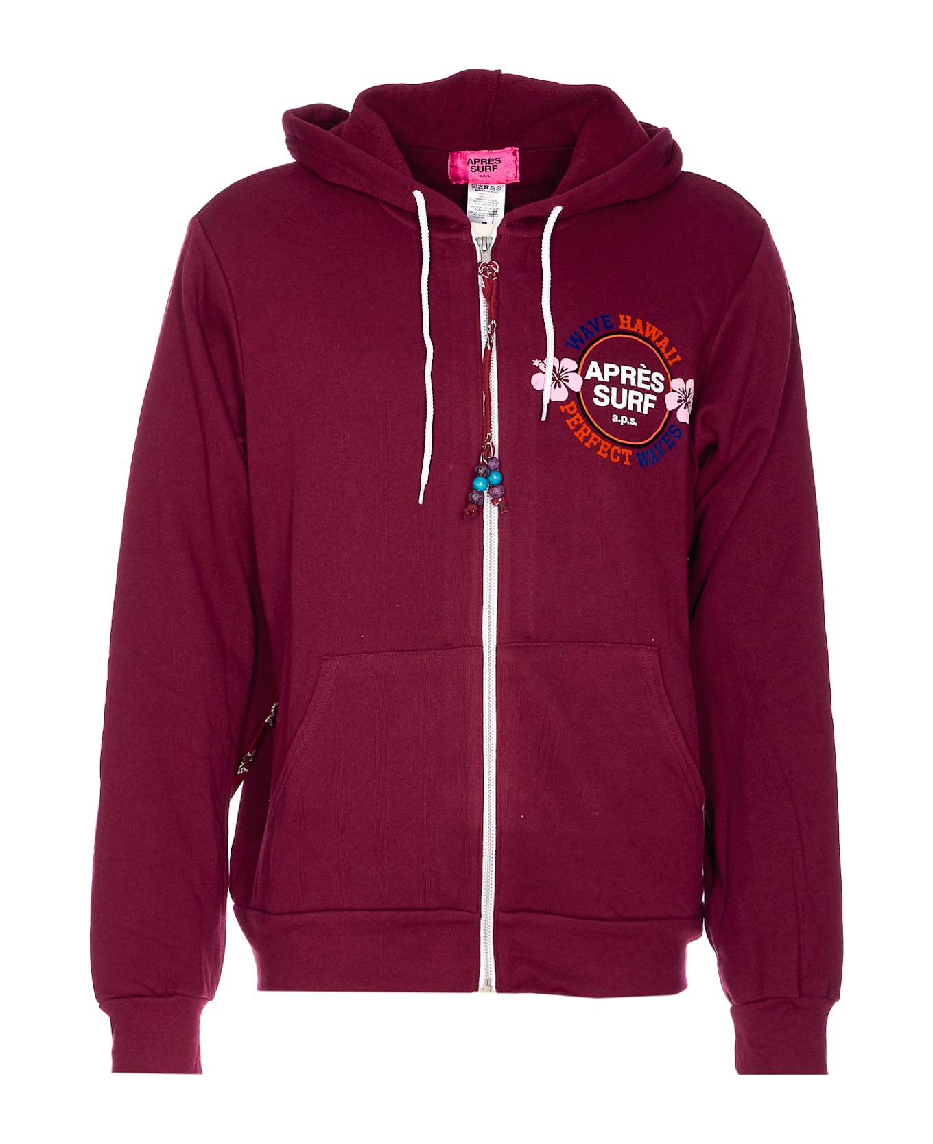 Apres Surf Zipped Sydney Hoodie - Red