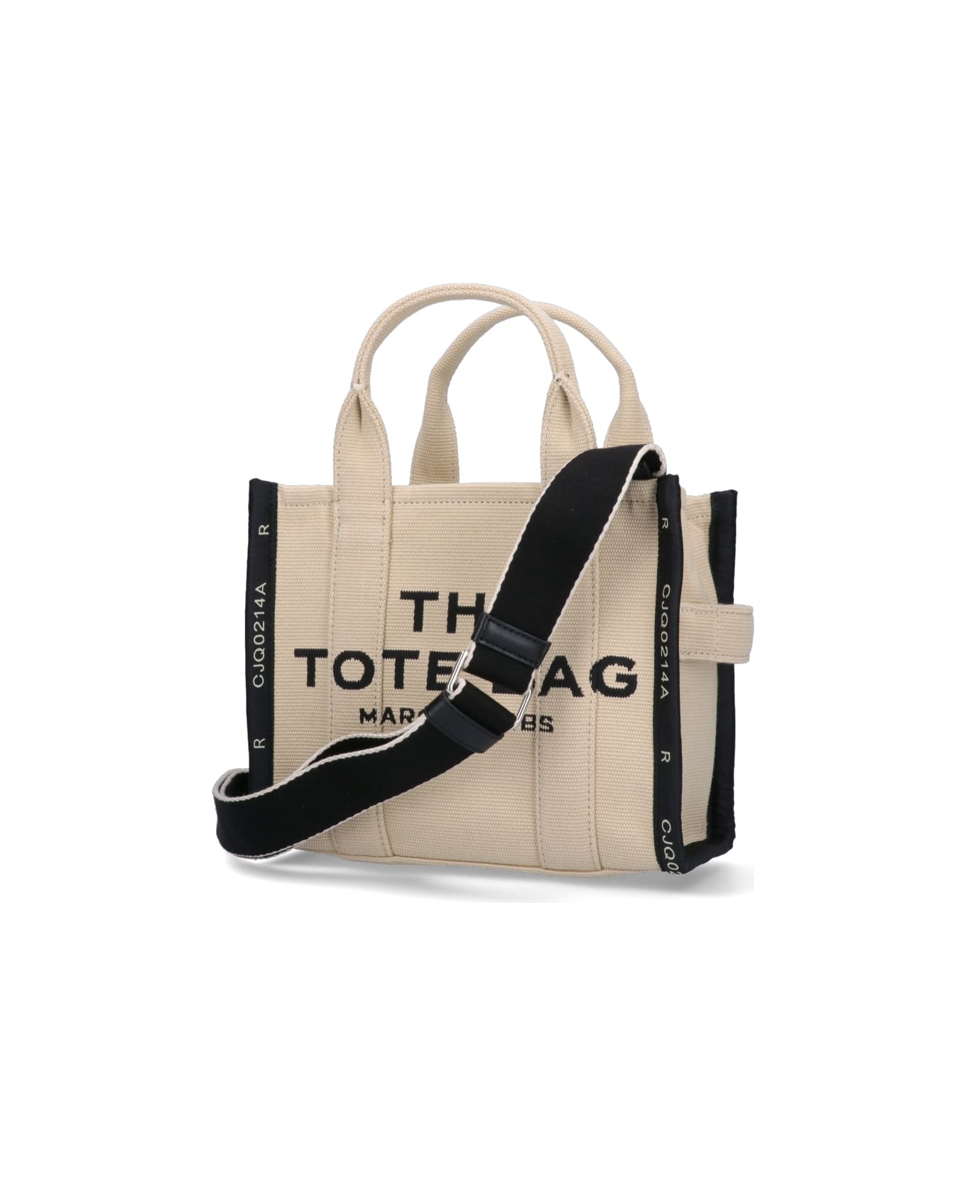 Marc Jacobs Mini Tote Bag 'the Jacquard' - Beige