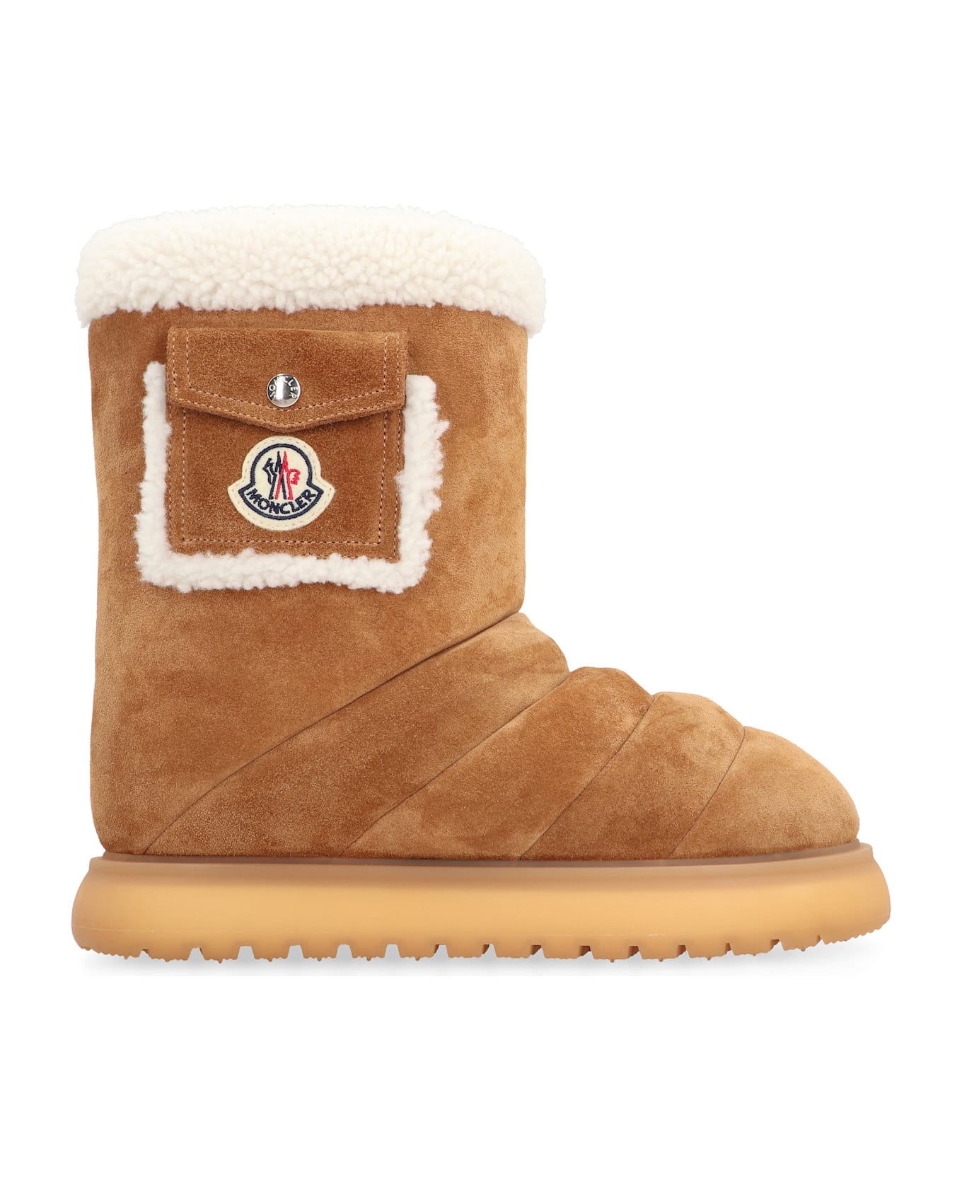 Moncler Gaia Pocket Mid Ankle Boots - Camel