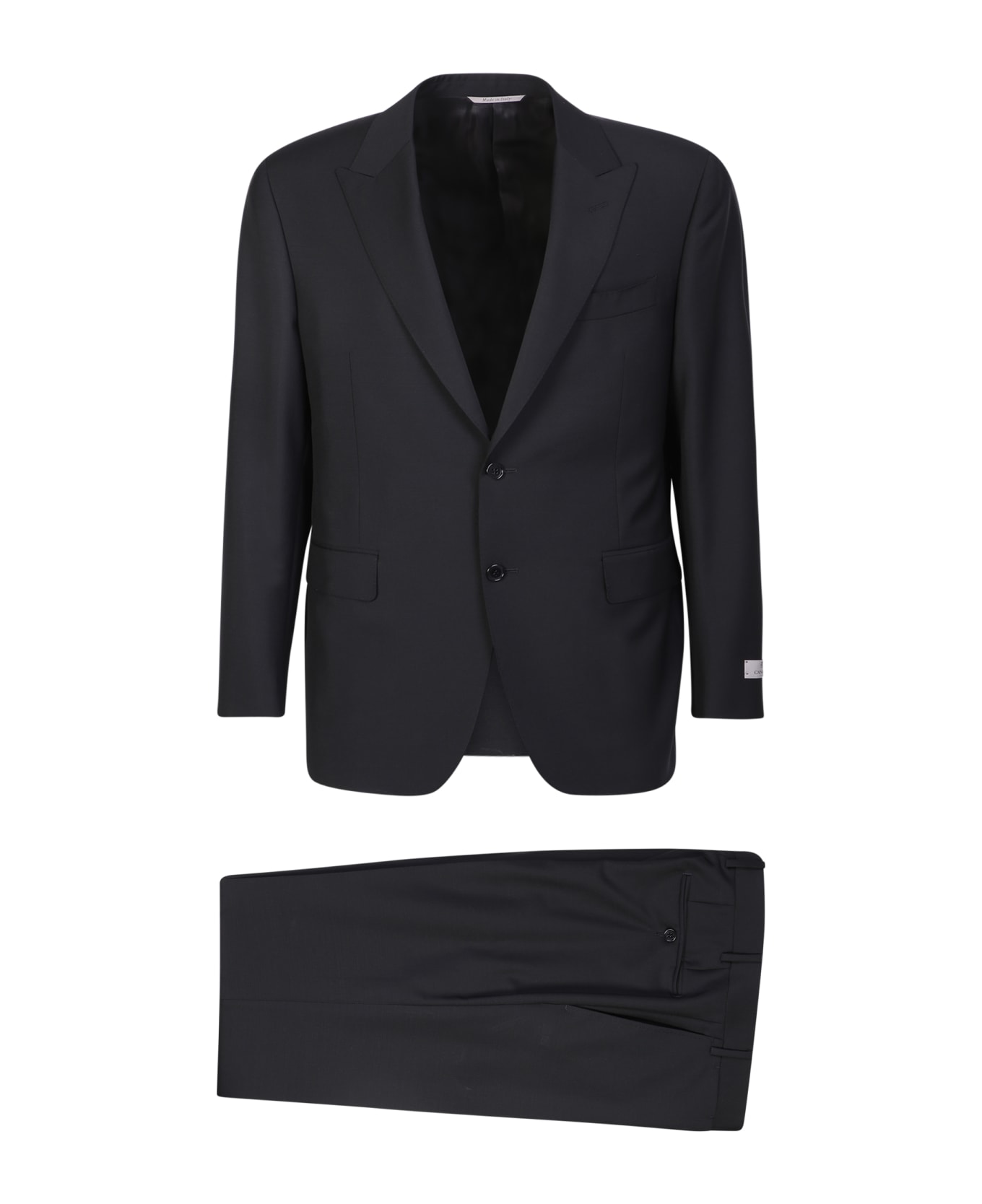 Canali Black Single-breasted Suit - Black