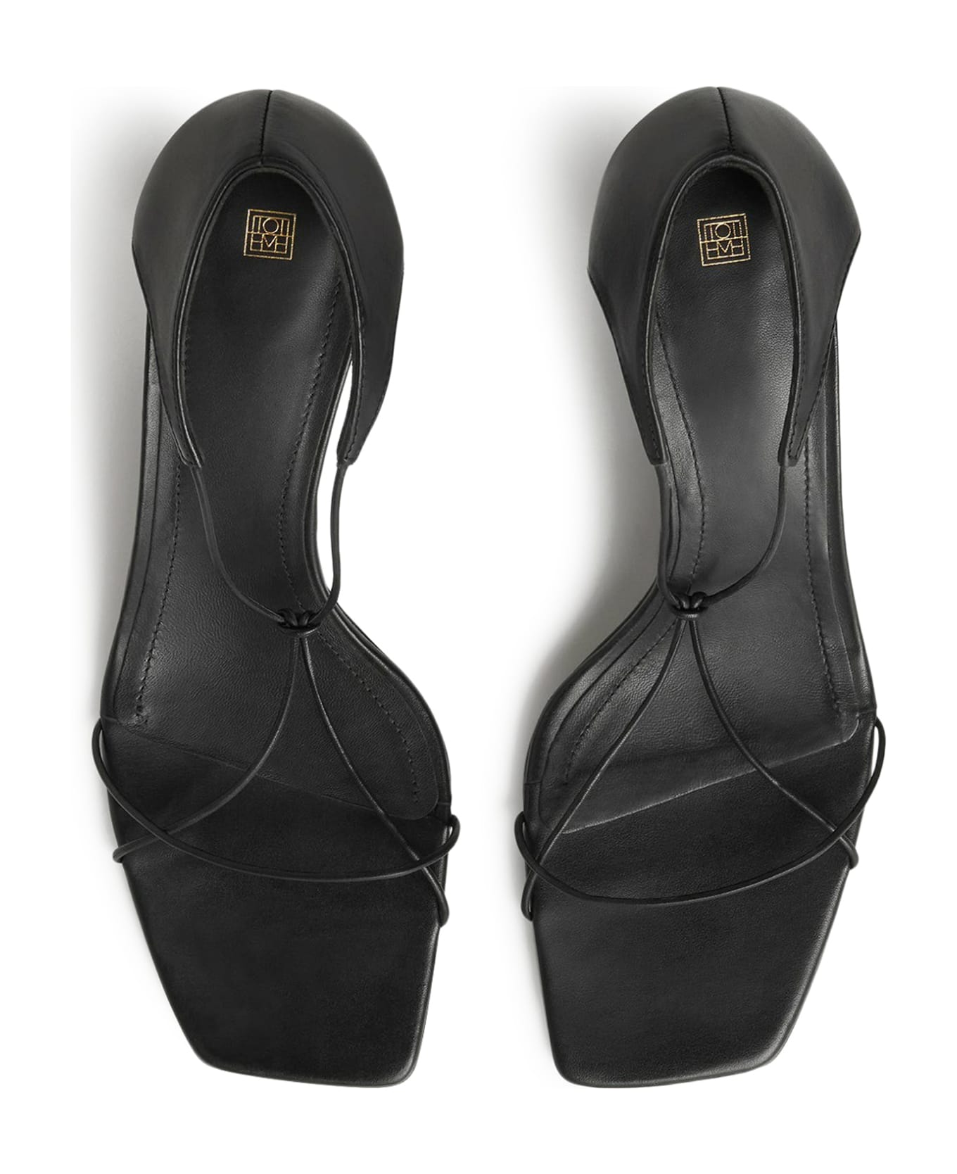 Totême The Leather Knot Sandal - Black