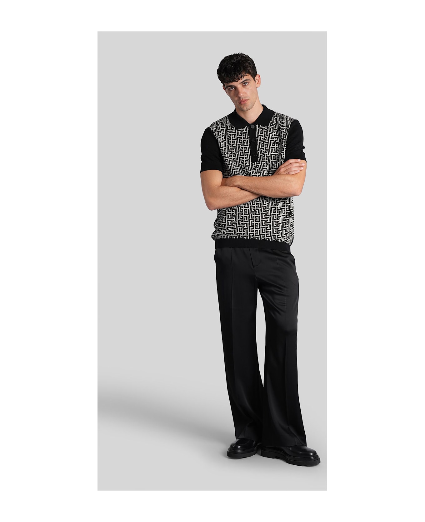Balmain Polo In Beige Cotton - beige