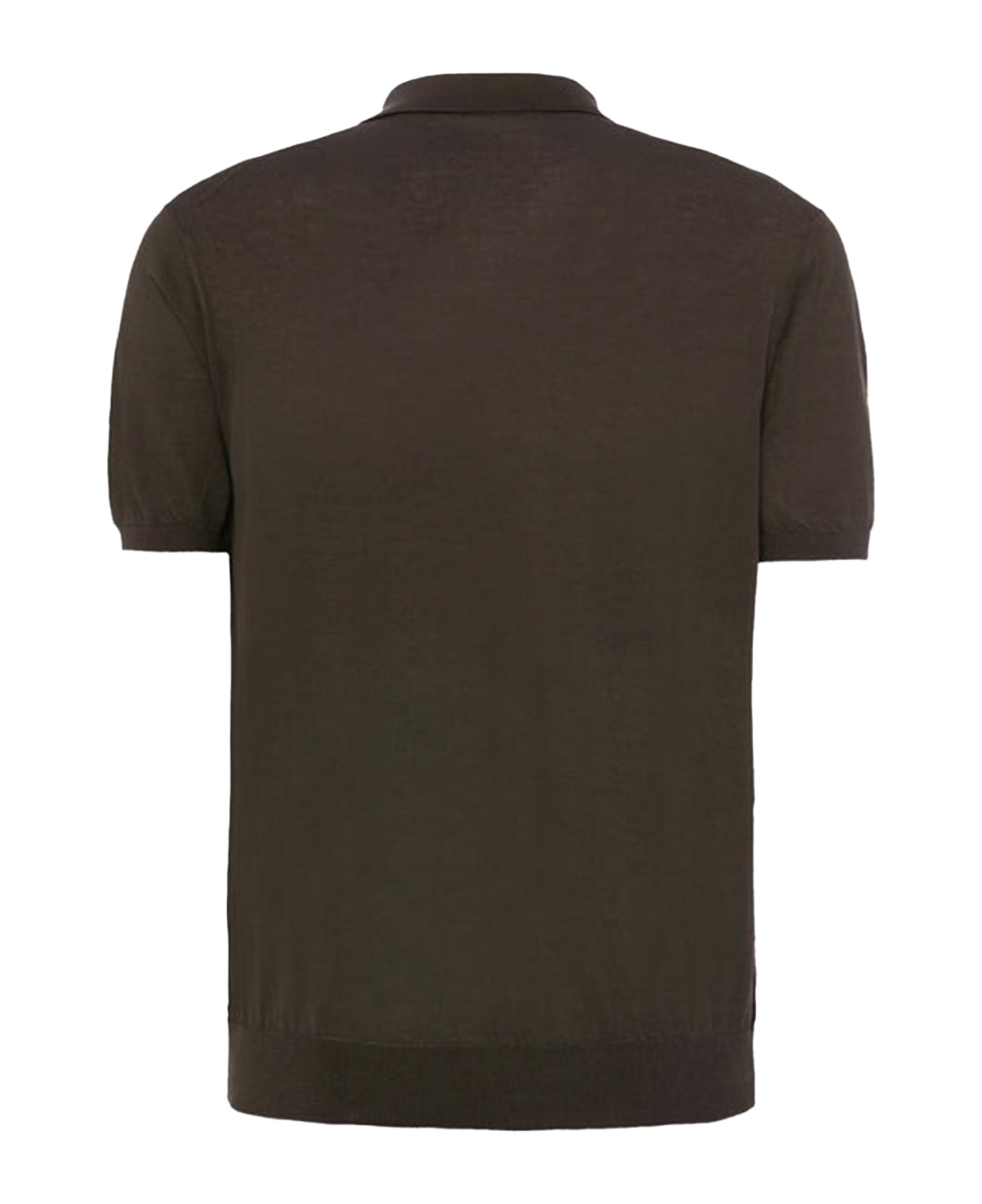 Malo Brown Short-sleeved Polo Shirt - FANGO