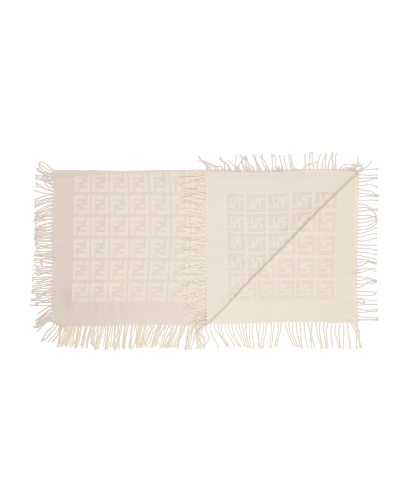 Fendi All-over 3d Logo Blanket - BEIGE