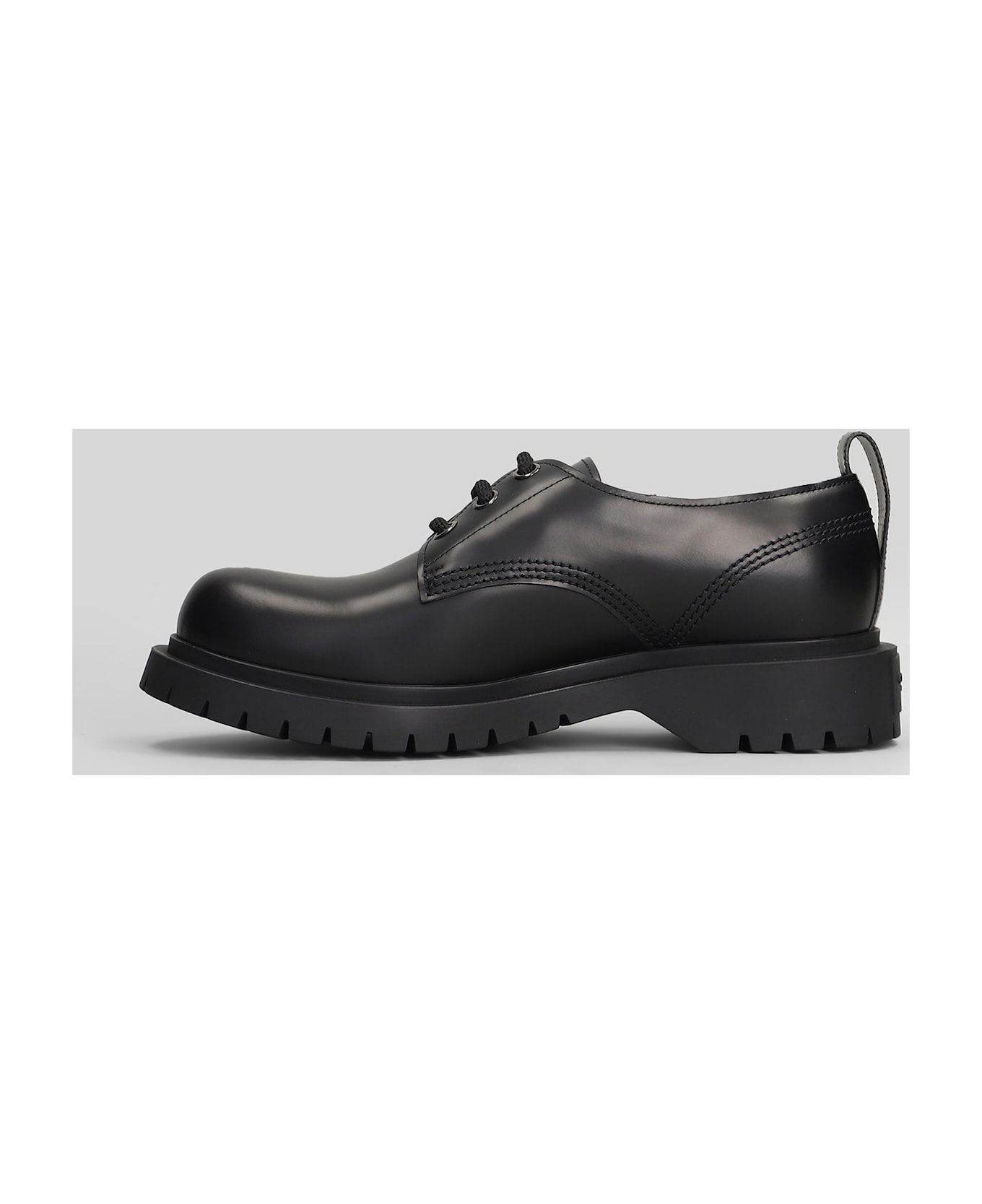 Givenchy Lace Up Shoes In Black Leather - black