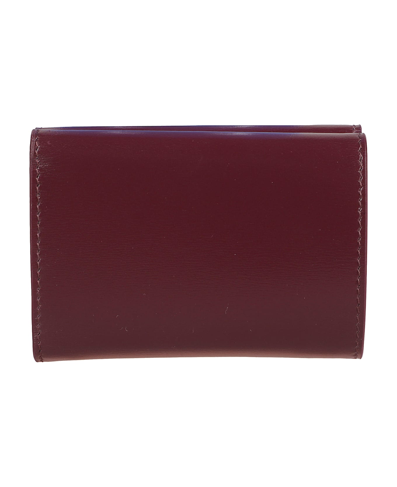 Jil Sander Leather Logo Wallet - Red