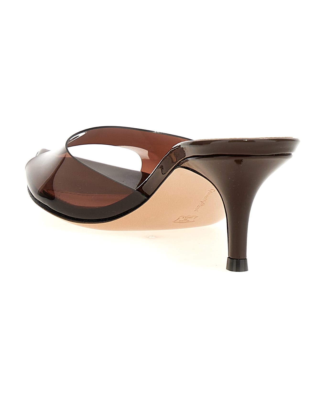 Gianvito Rossi 'elle' Mules - BROB BROWN+BROWN