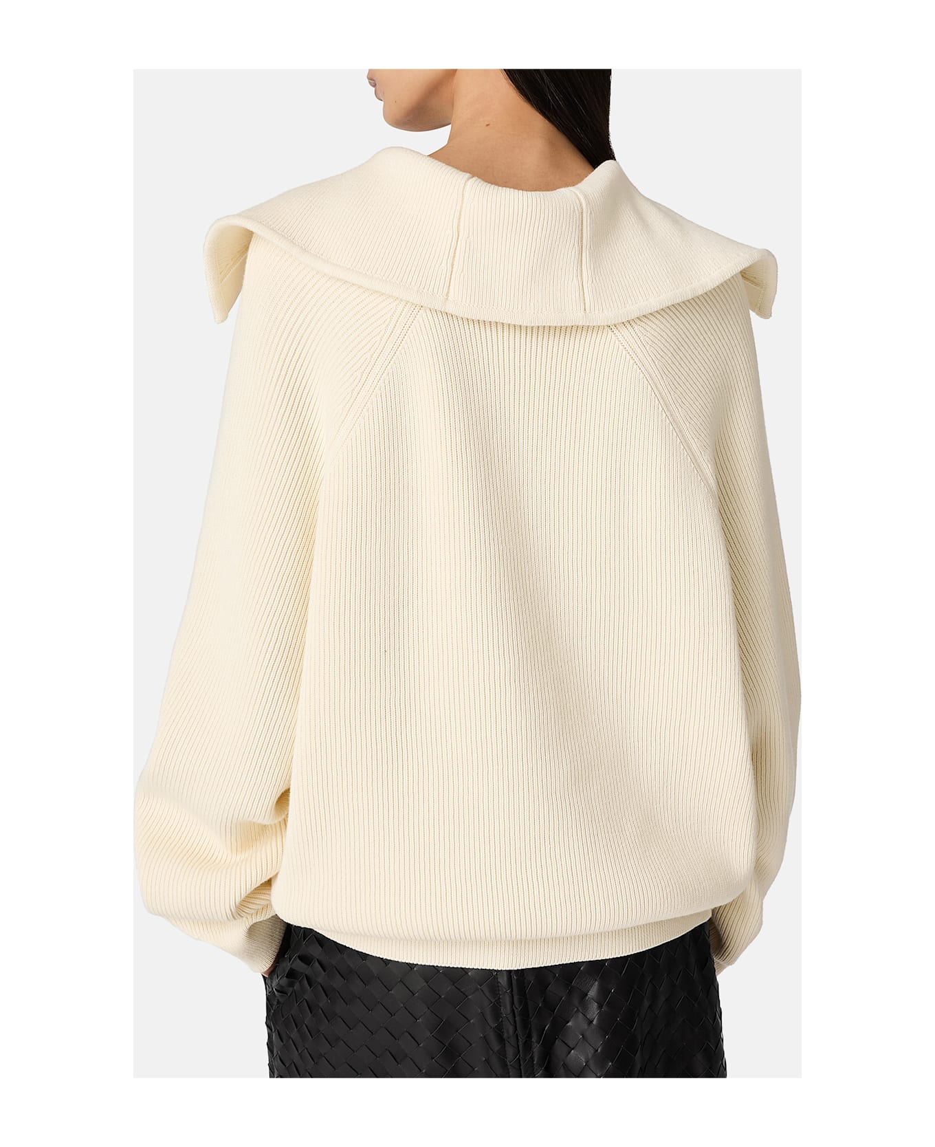 Bottega Veneta Knot Buttons Cardigan - White