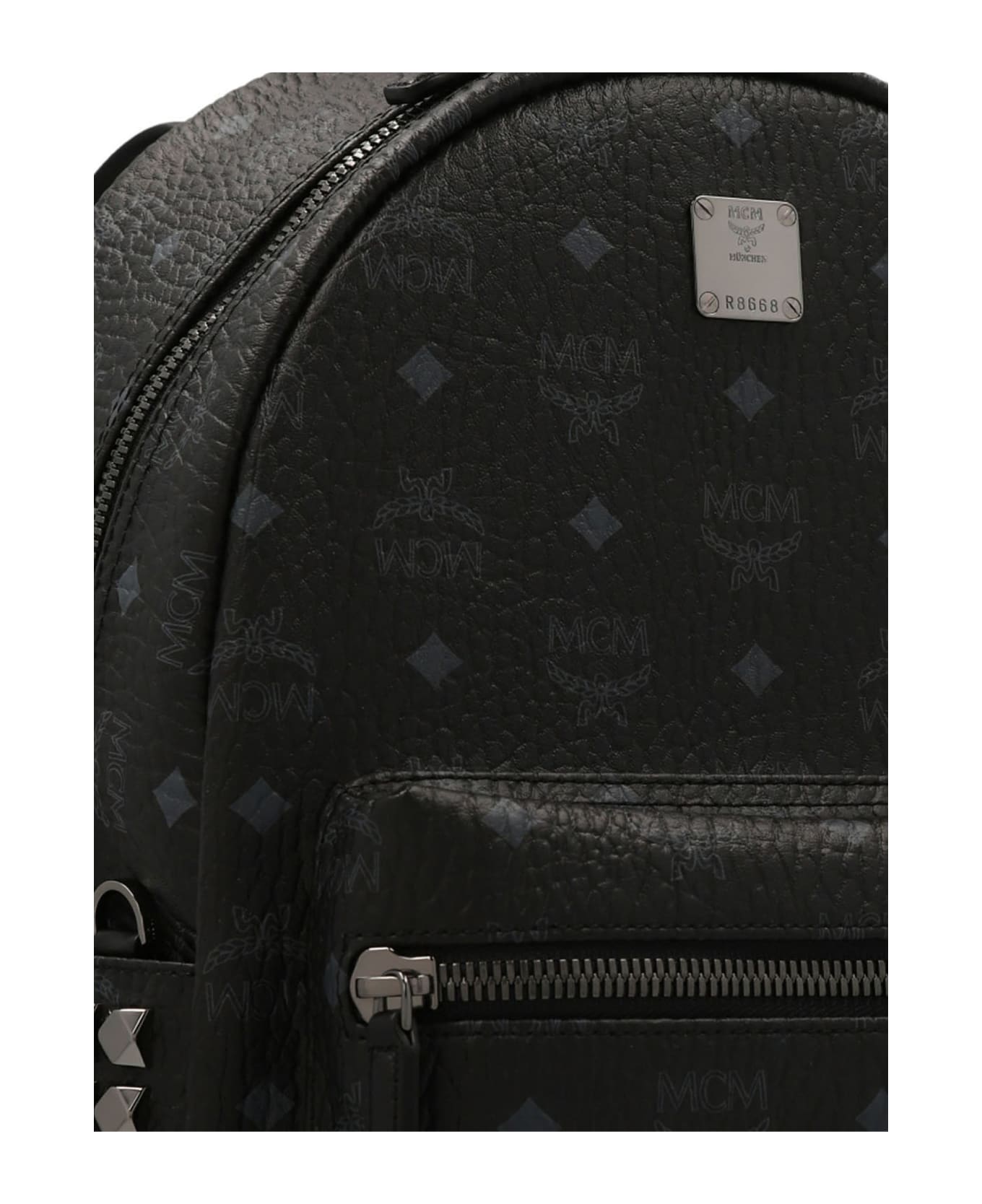 MCM 'stark Visetos' Mini Backpack - Black  